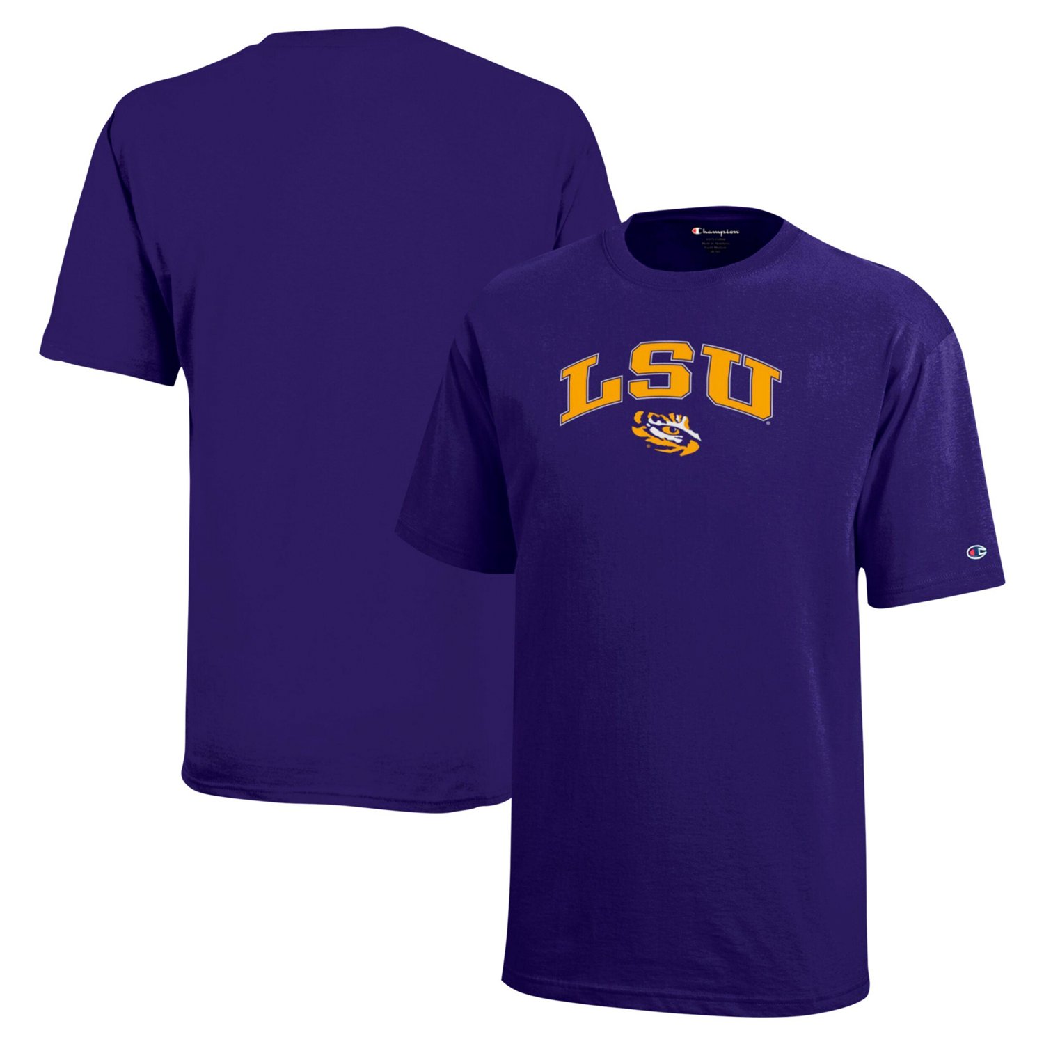 Youth Champion LSU Tigers Arch Over Logo T-Shirt