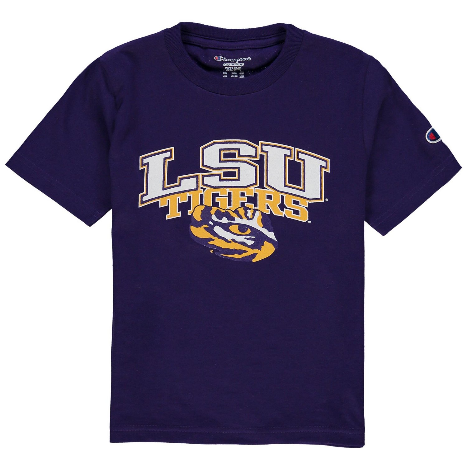 Youth Champion LSU Tigers Jersey T-Shirt                                                                                         - view number 1