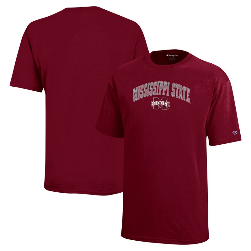 Youth Champion Mississippi State Bulldogs Arch Over Logo T-Shirt-image