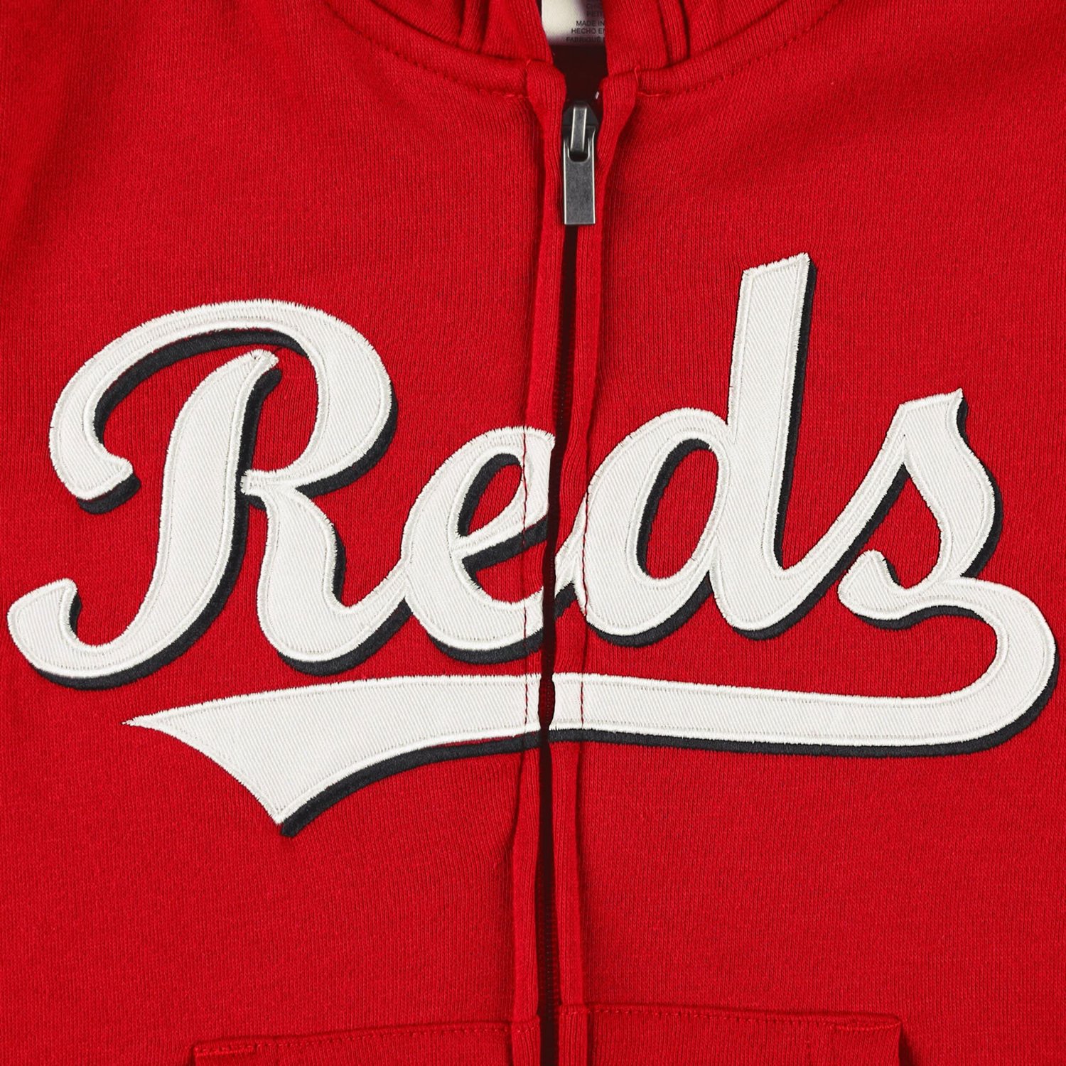 Youth Cincinnati s Wordmark Full-Zip Fleece Hoodie