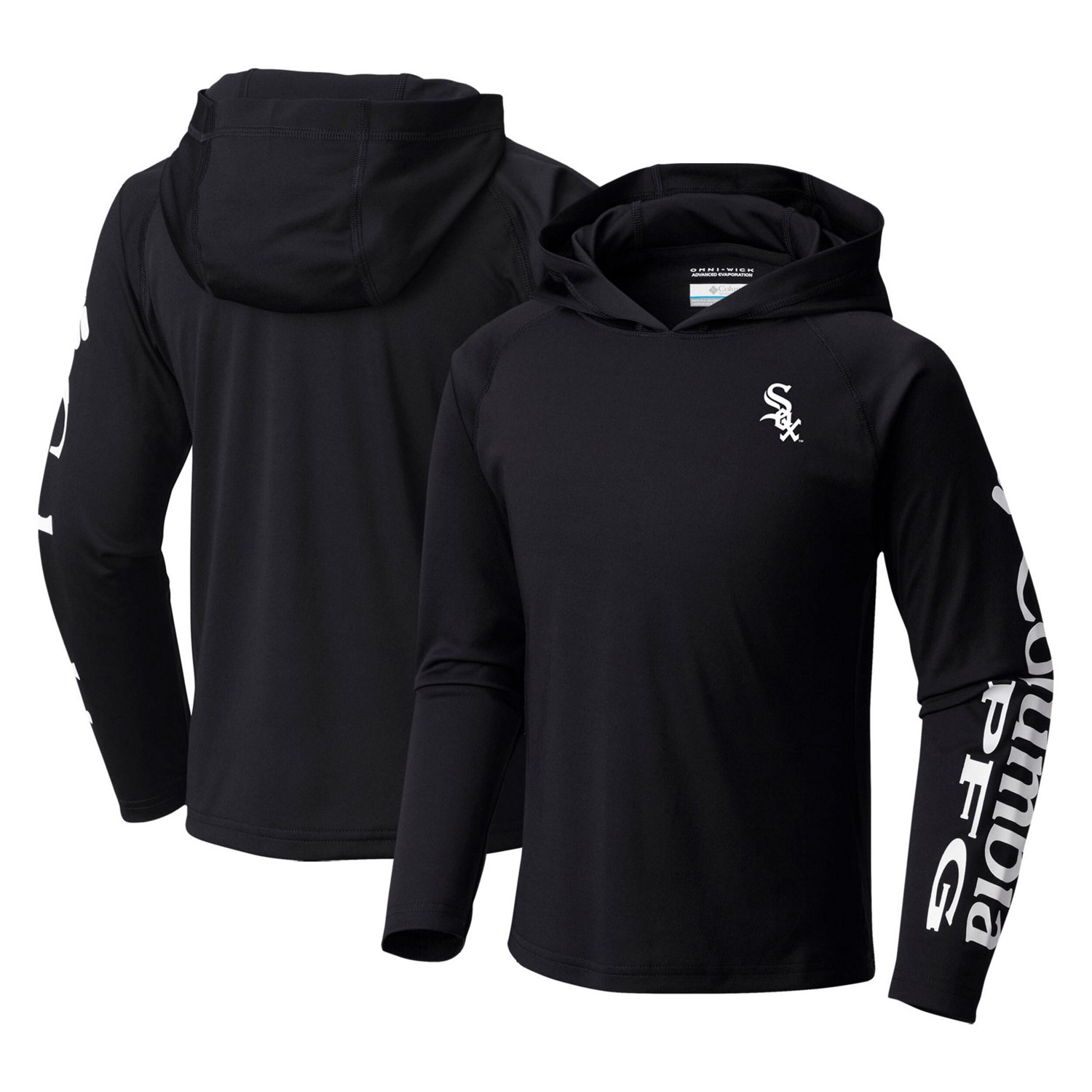 Youth Columbia Chicago White Sox Terminal Tackle Long Sleeve Hoodie T-Shirt - view number 1