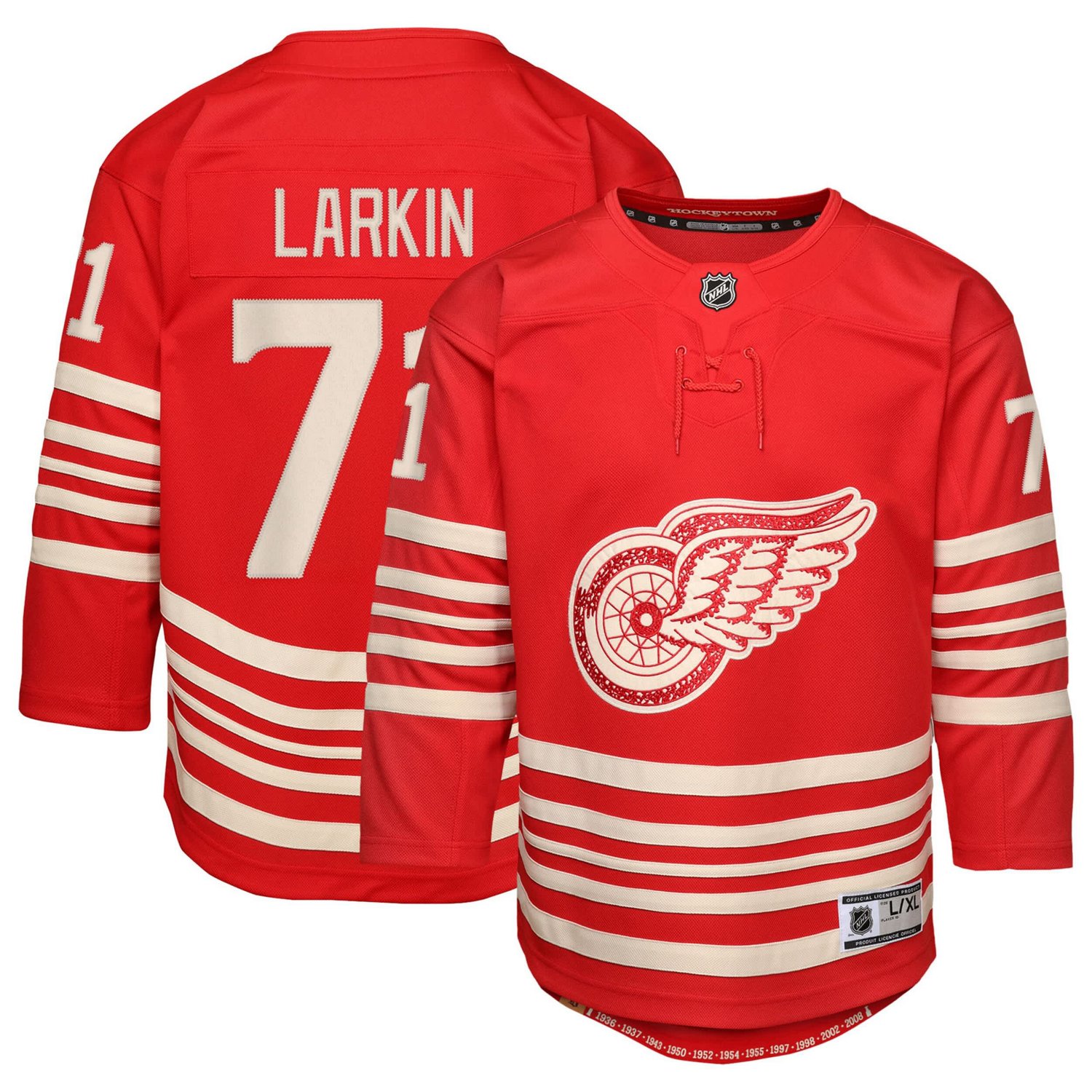 Youth Dylan Larkin Detroit Wings Centennial Replica Player Jersey - view number 1