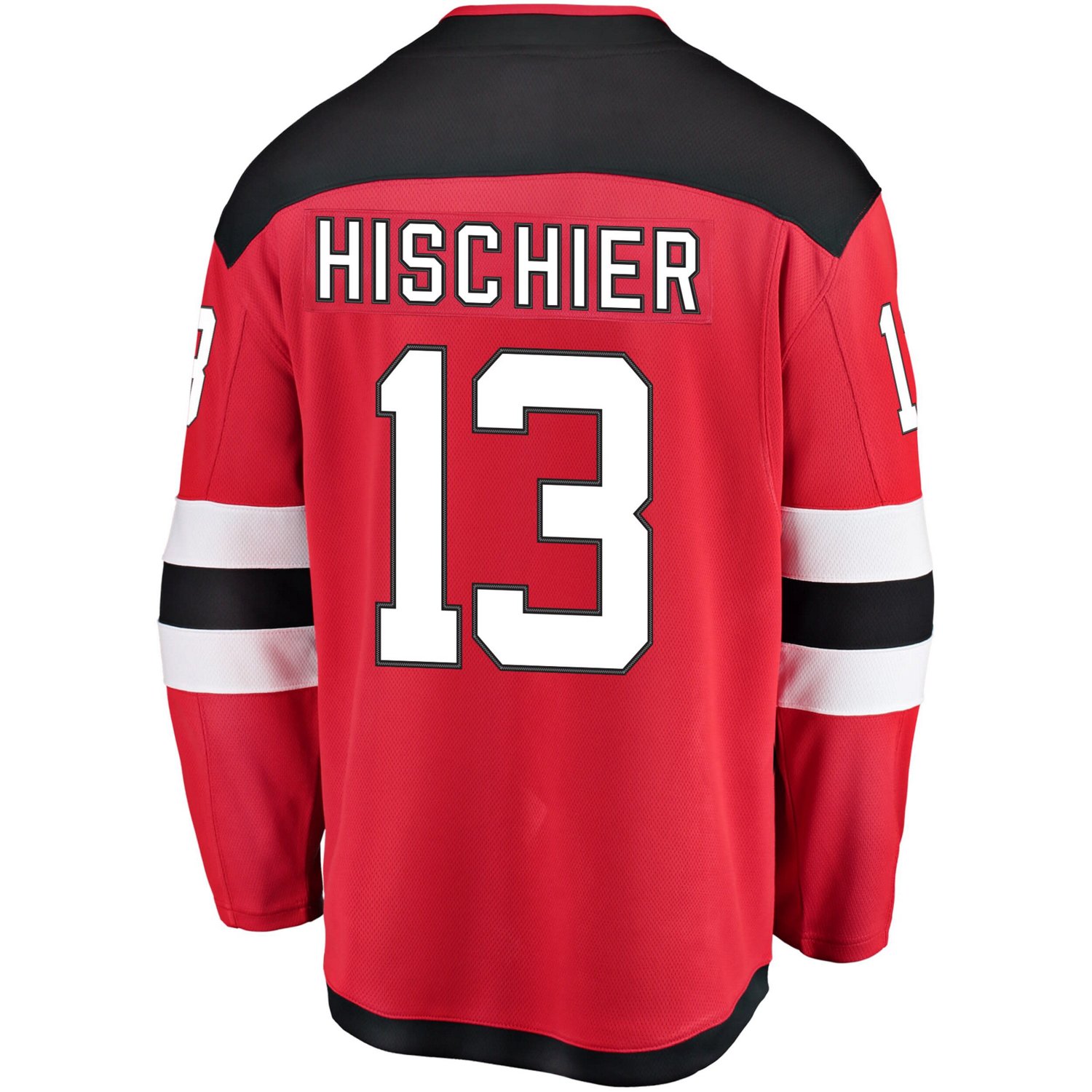 Youth Fanatics Branded Nico Hischier New Jersey Devils Home Breakaway Player Jersey                                              - view number 3