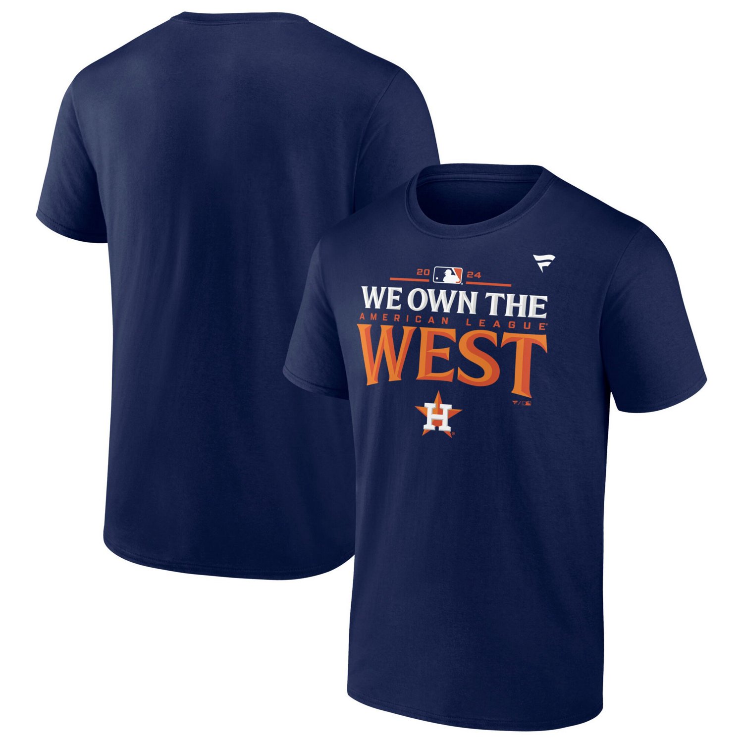 Youth Fanatics Houston Astros 2024 AL West Division Champions Locker Room T-Shirt - view number 1