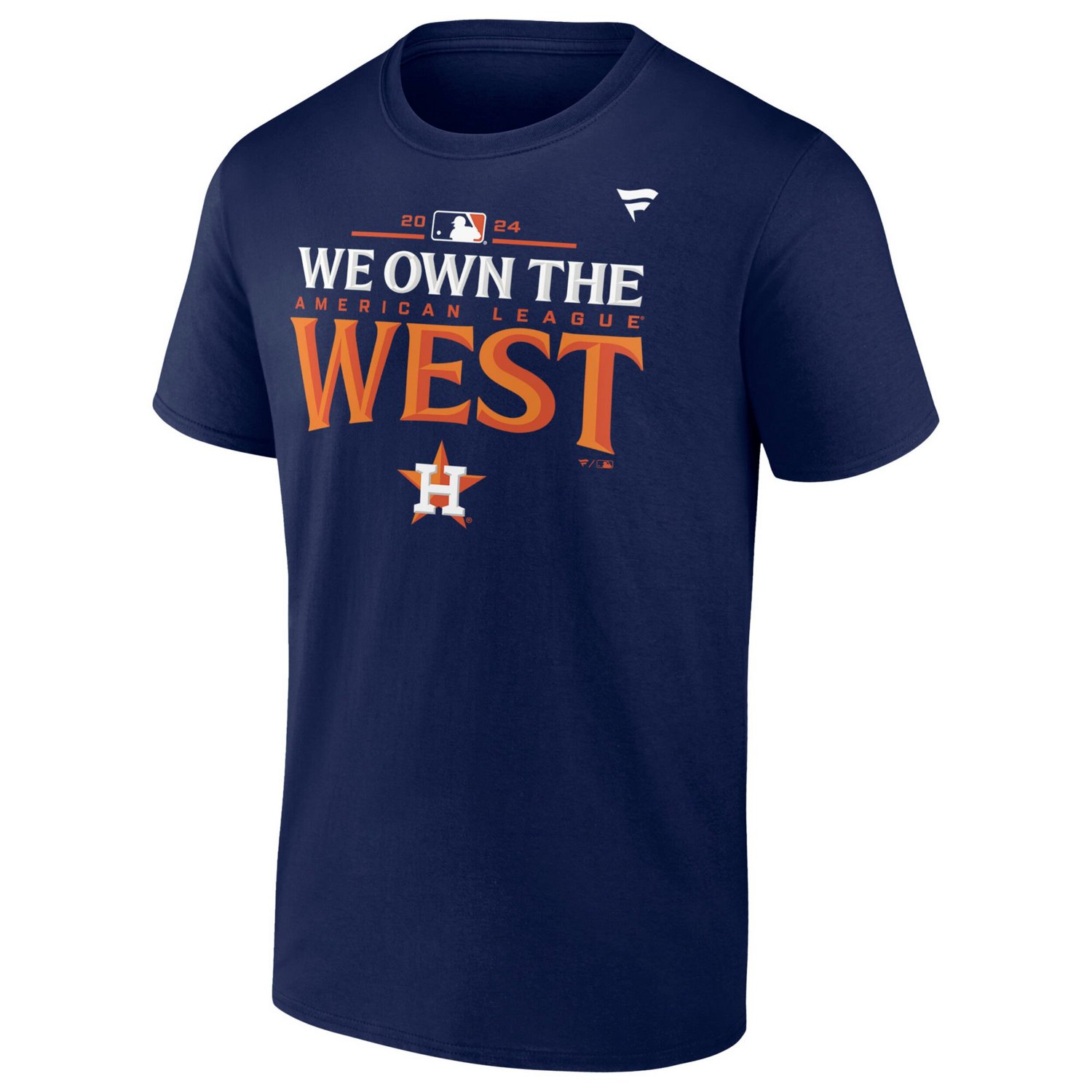 Youth Fanatics Houston Astros 2024 AL West Division Champions Locker Room T-Shirt - view number 2