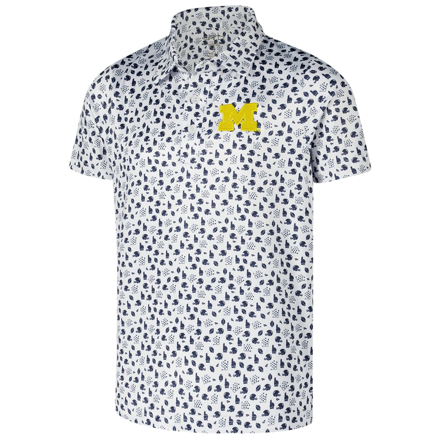 Youth Garb Michigan Wolverines Earnest Allover Print Polo                                                                        - view number 2