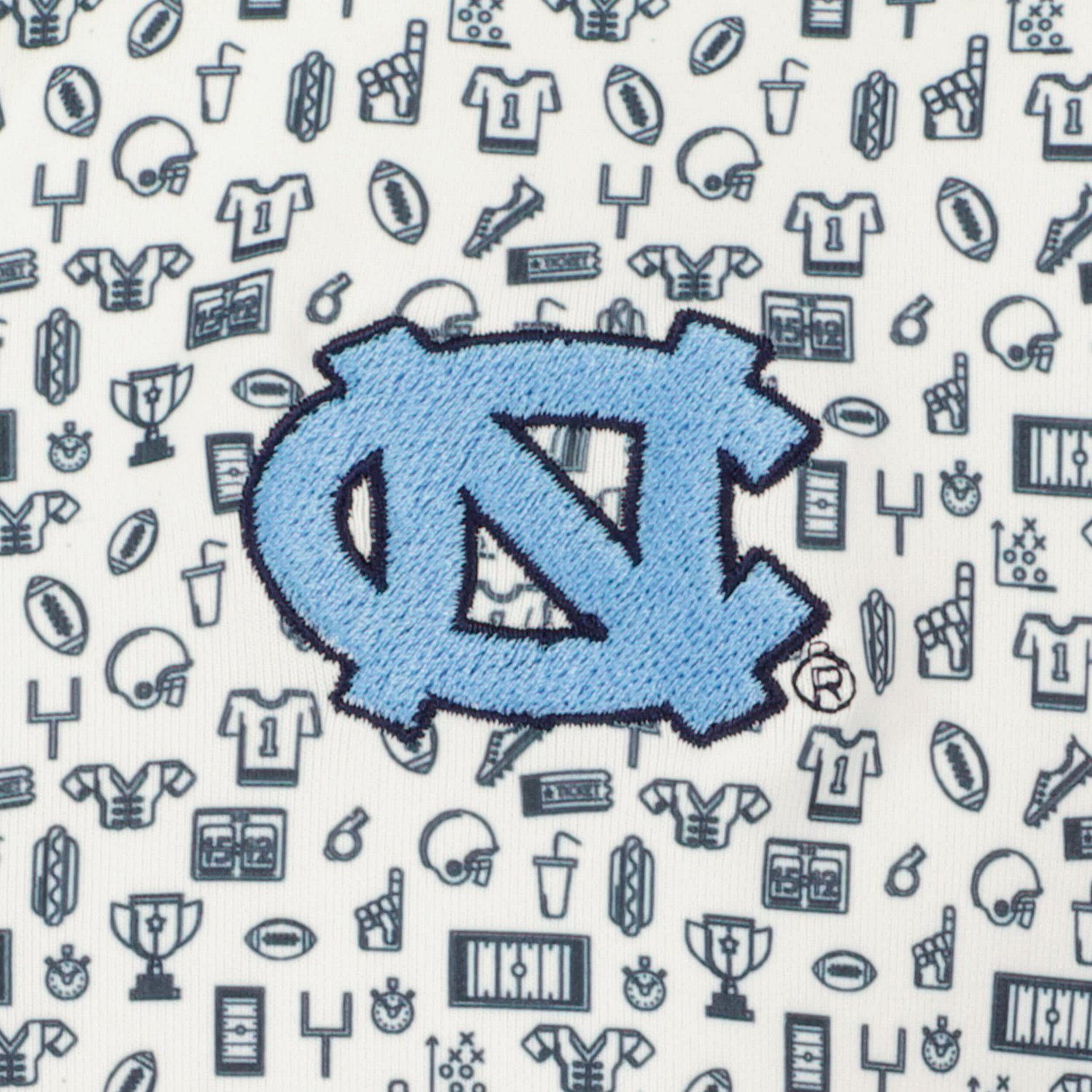 Youth Garb North Carolina Tar Heels Allover Print Polo - view number 4