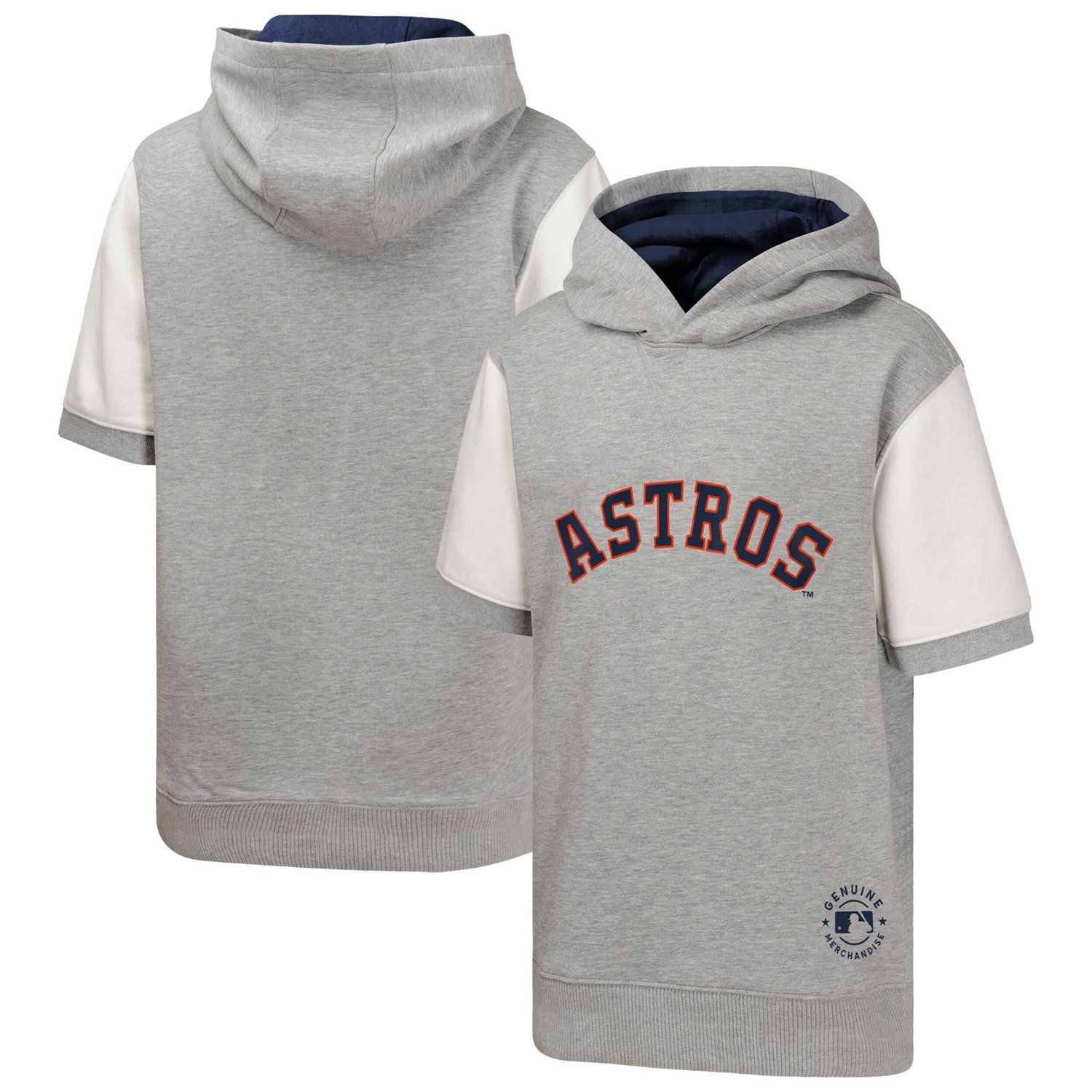 Youth Houston Astros Line Up Short Sleeve Pullover Hoodie
