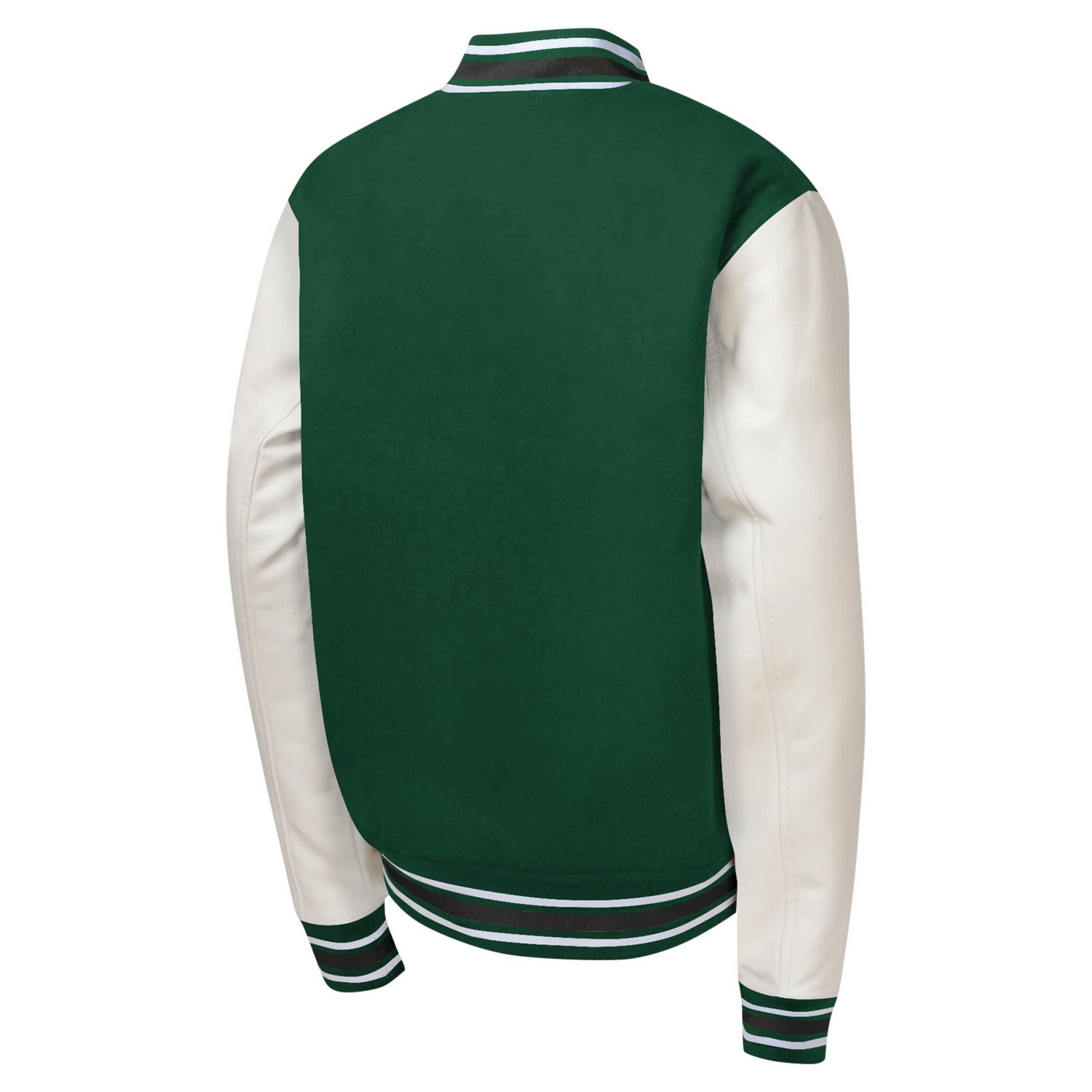 Youth Hunter Milwaukee Bucks True Team Full-Snap Varsity Jacket - view number 3