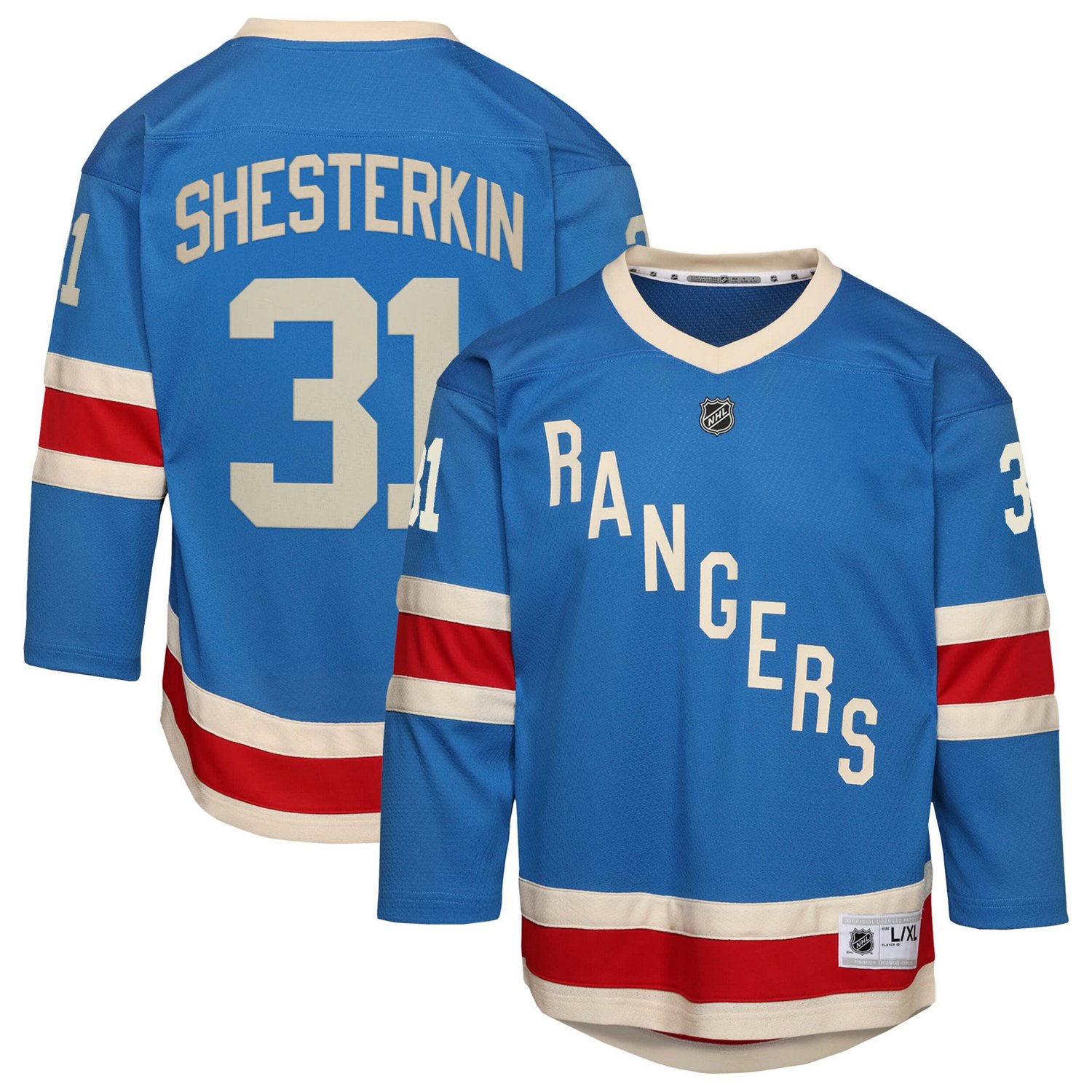 Youth Igor Shesterkin New York Rangers Centennial Replica Jersey - view number 1