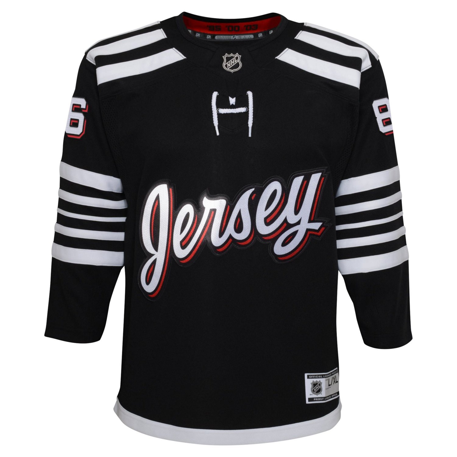 Youth Jack Hughes New Jersey Devils Alternate Premier Player Jersey - view number 2