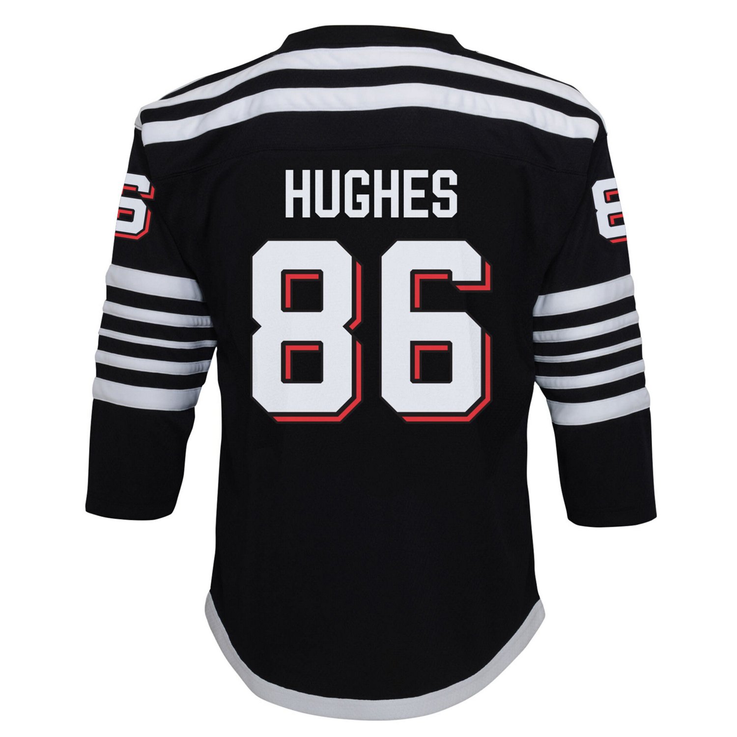Youth Jack Hughes New Jersey Devils Alternate Replica Player Jersey - view number 3