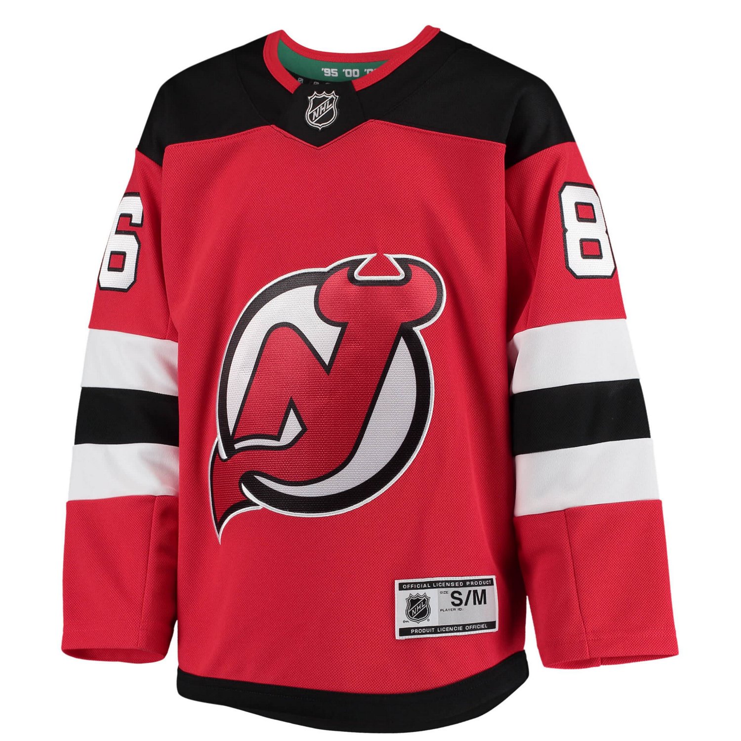 Youth Jack Hughes New Jersey Devils Home Premier Player Jersey - view number 2