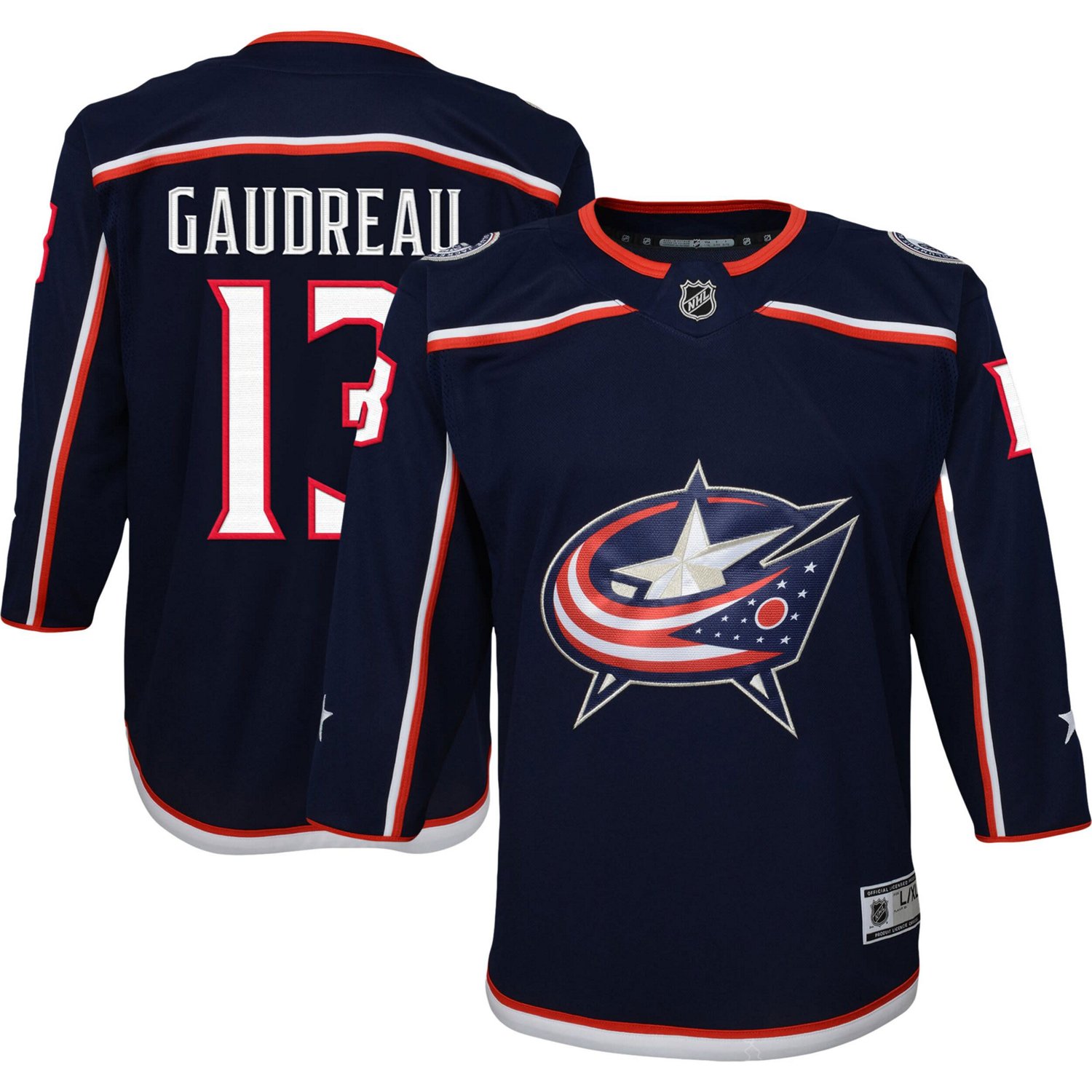 Youth Johnny Gaudreau Columbus Blue Jackets 2022 23 Premier Player Jersey