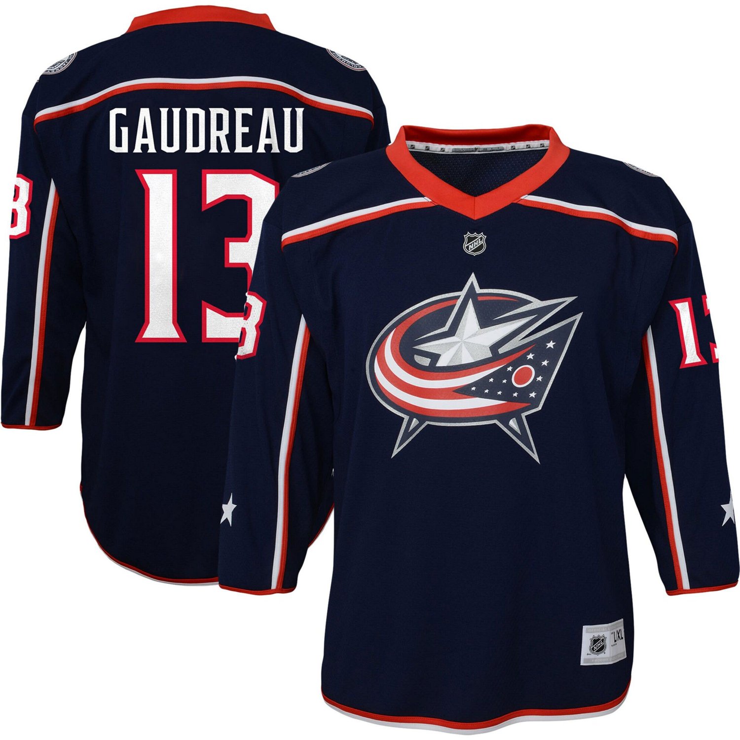 Youth Johnny Gaudreau Columbus Blue Jackets Replica Player Jersey - view number 1
