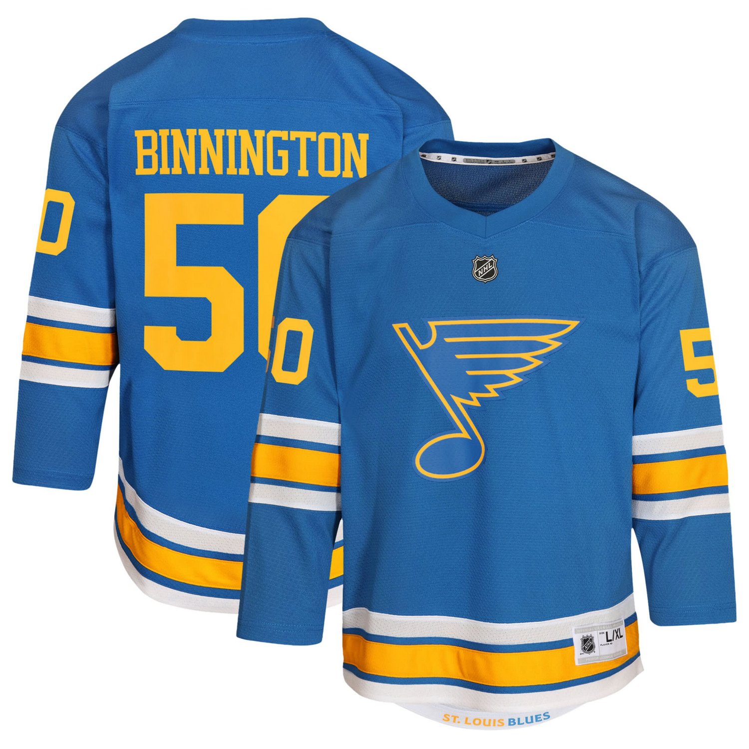 Youth Jordan Binnington St Louis s Home Replica Player Jersey