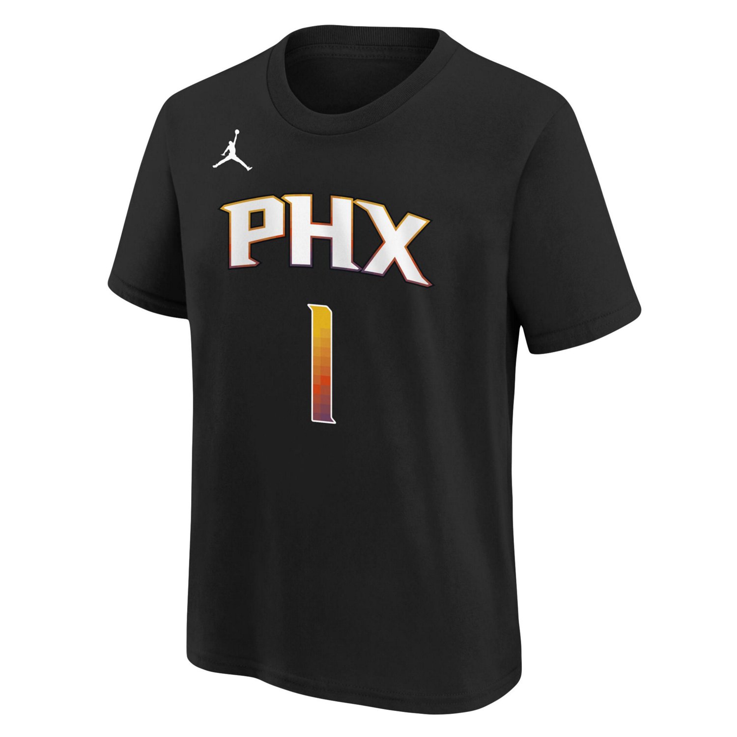 Youth Jordan Brand Devin Booker Phoenix Suns Statement Edition Name  Number Player T-Shirt - view number 2