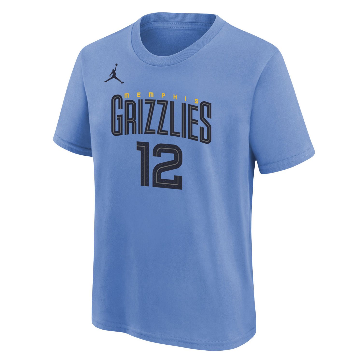 Youth Jordan Brand Ja Morant Light Memphis Grizzlies Statement Edition Name  Number Player T-Shirt - view number 2