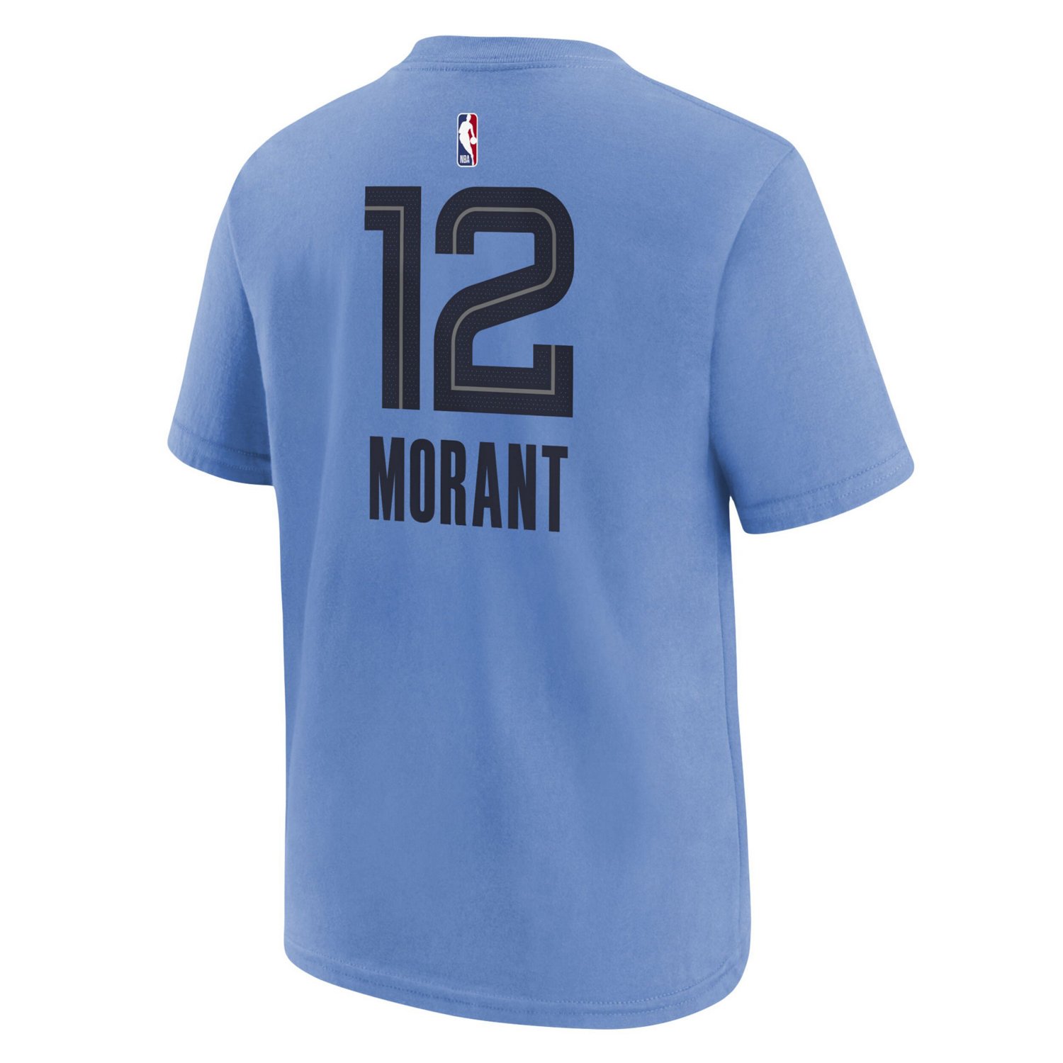Youth Jordan Brand Ja Morant Light Memphis Grizzlies Statement Edition Name  Number Player T-Shirt - view number 3