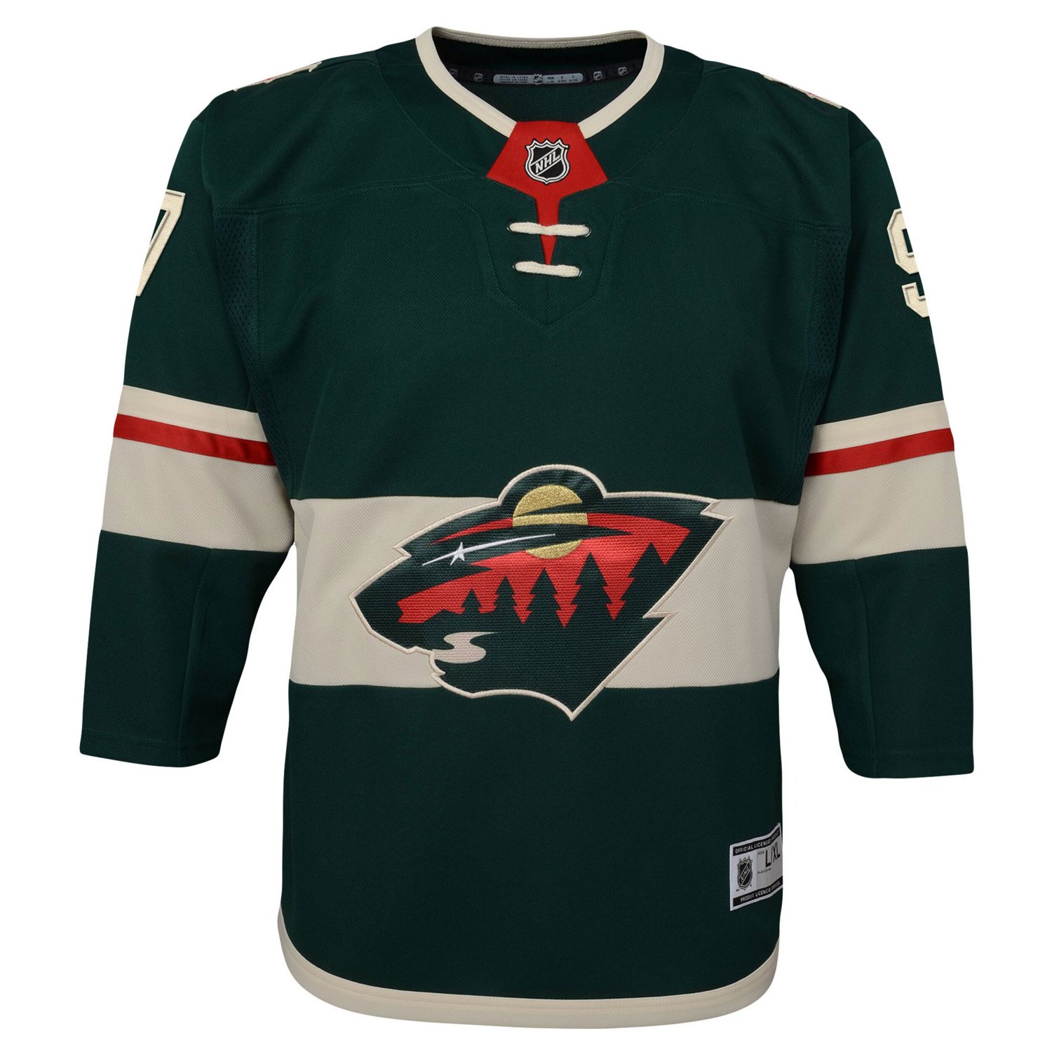 Youth Kirill Kaprizov Minnesota Wild Home Premier Player Jersey - view number 2