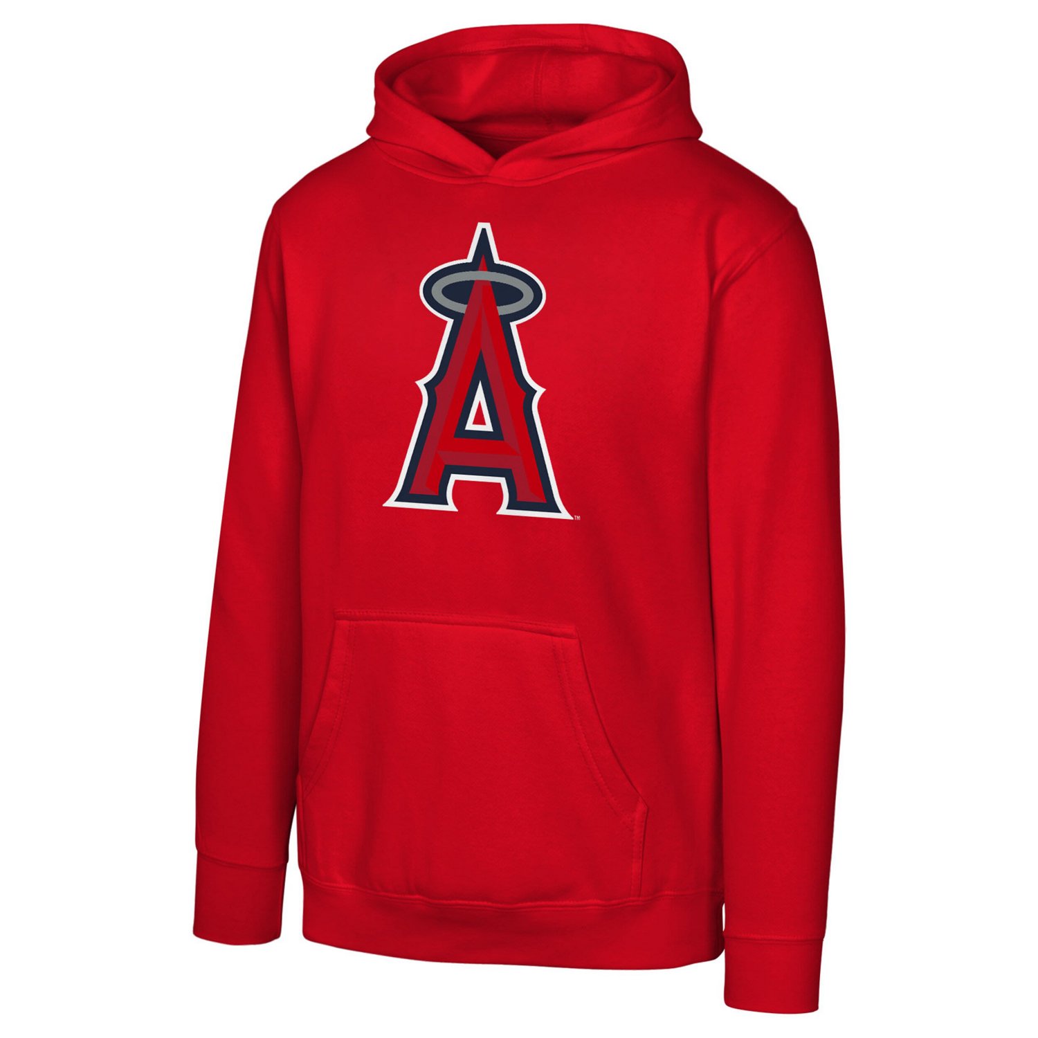 Youth Los Angeles Angels Primary Logo Pullover Hoodie
