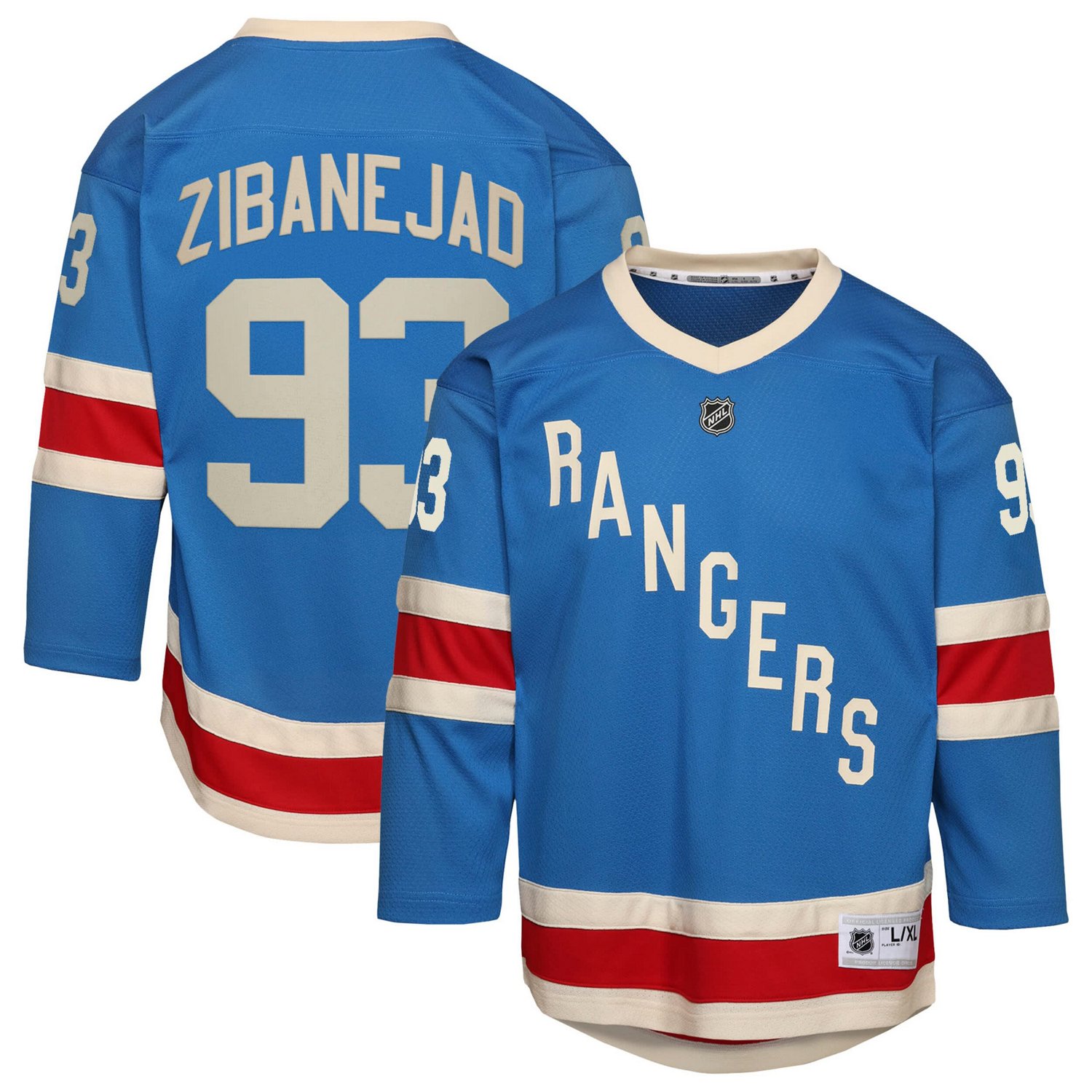 Youth Mika Zibanejad New York Rangers Centennial Replica Jersey - view number 1
