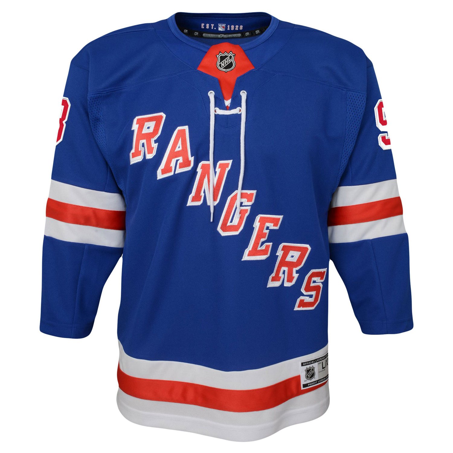 Youth Mika Zibanejad New York Rangers Home Premier Player Jersey - view number 2