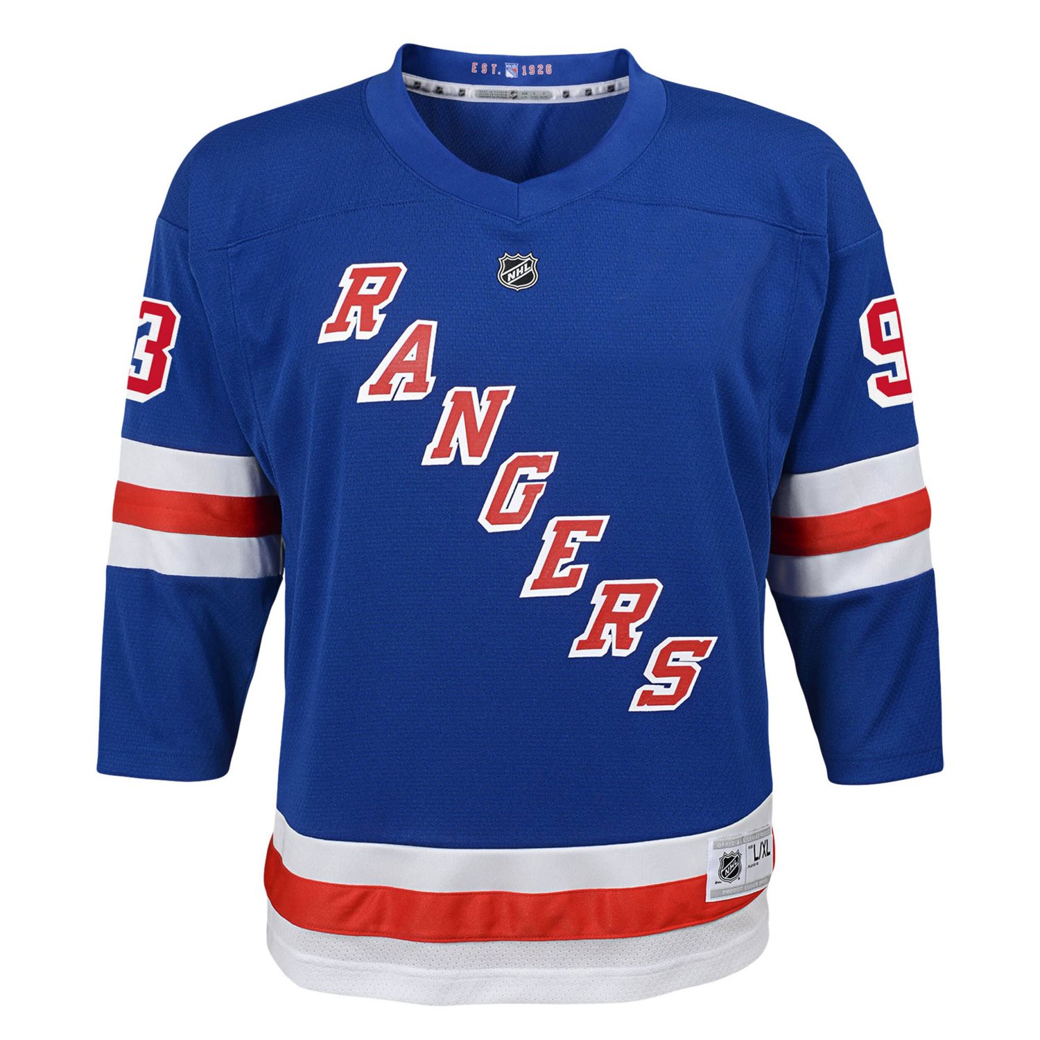 Youth Mika Zibanejad New York Rangers Home Replica Player Jersey - view number 2