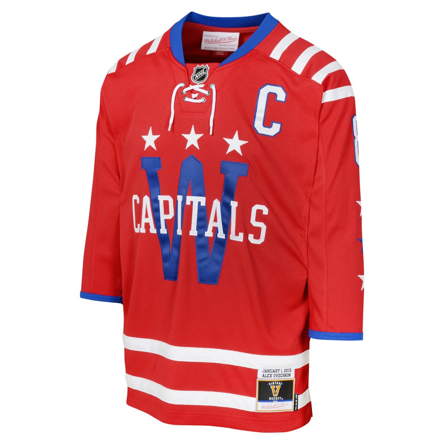 Youth Mitchell  Ness Alexander Ovechkin Washington Capitals 2015 Blue Line Player Jersey                                         - view number 2