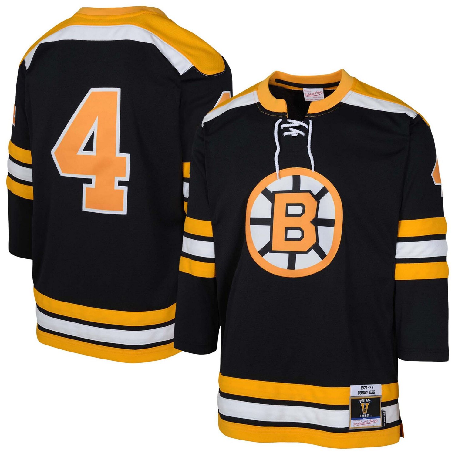 Youth Mitchell  Ness Bobby Orr Boston Bruins Blue Line Player Jersey
