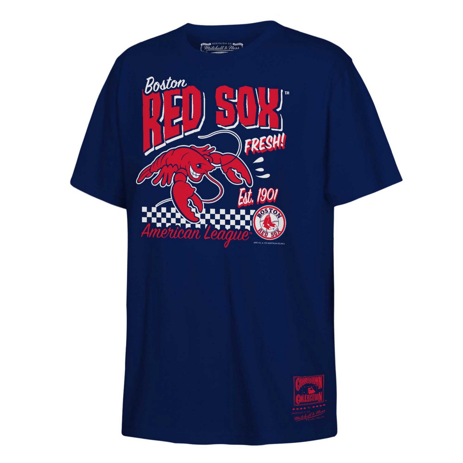 Youth Mitchell  Ness Boston Red Sox Cooperstown Collection Food Concessions T-Shirt - view number 1