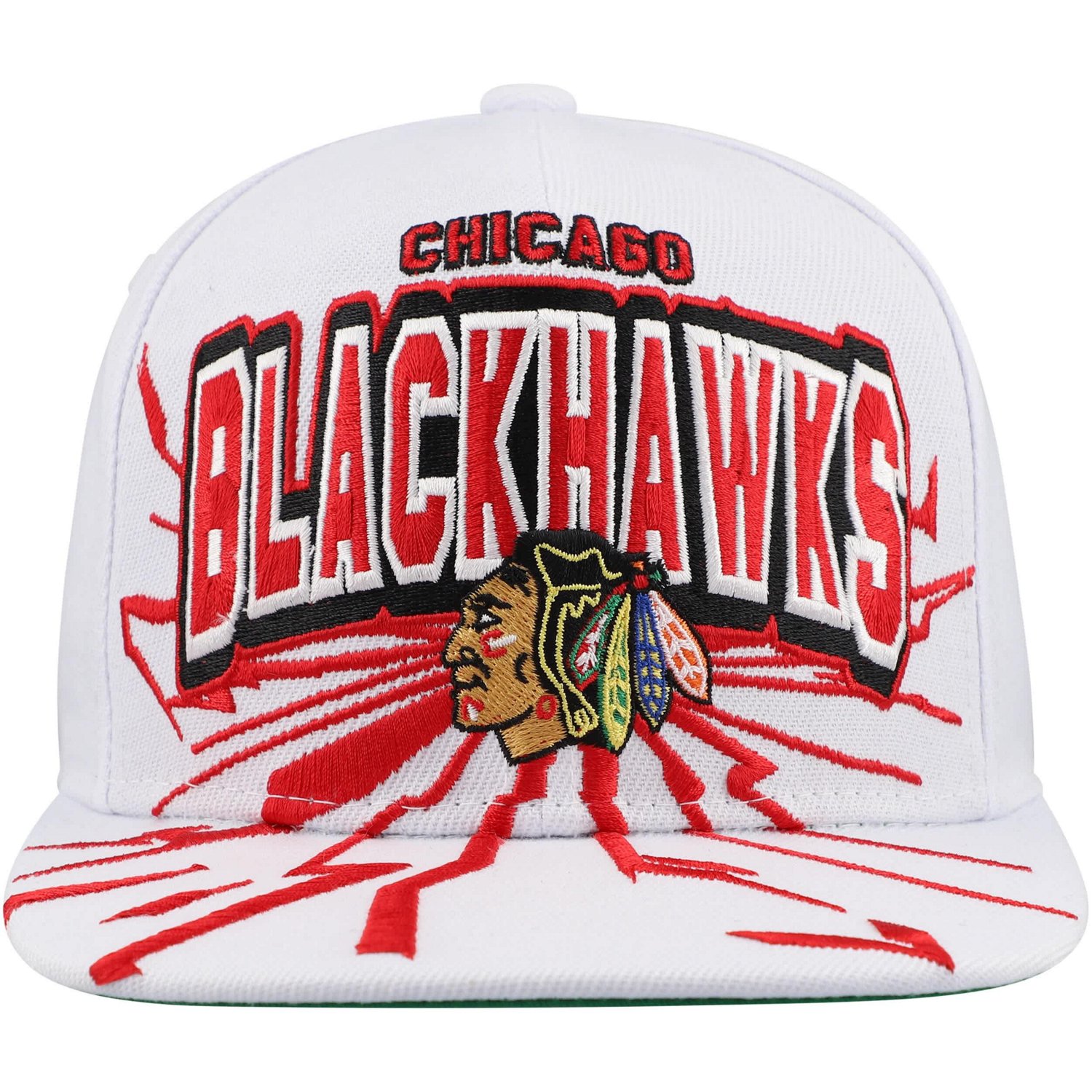 Youth Mitchell  Ness Chicago Blackhawks After Shock Snapback Hat - view number 2