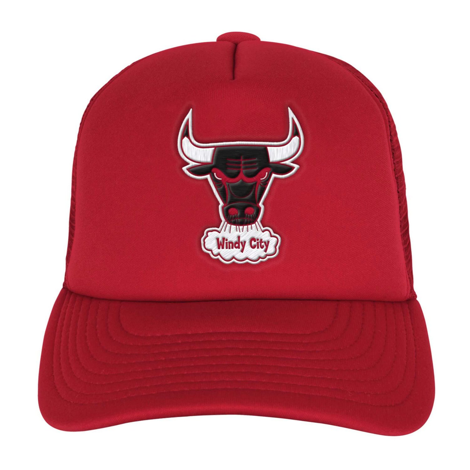 Youth Mitchell  Ness Chicago Bulls Core Evergreen Trucker Adjustable Hat - view number 2