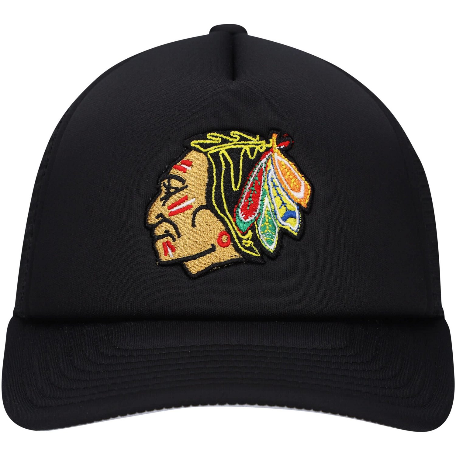Youth Mitchell  Ness Chicago hawks Core Trucker Adjustable Hat - view number 2