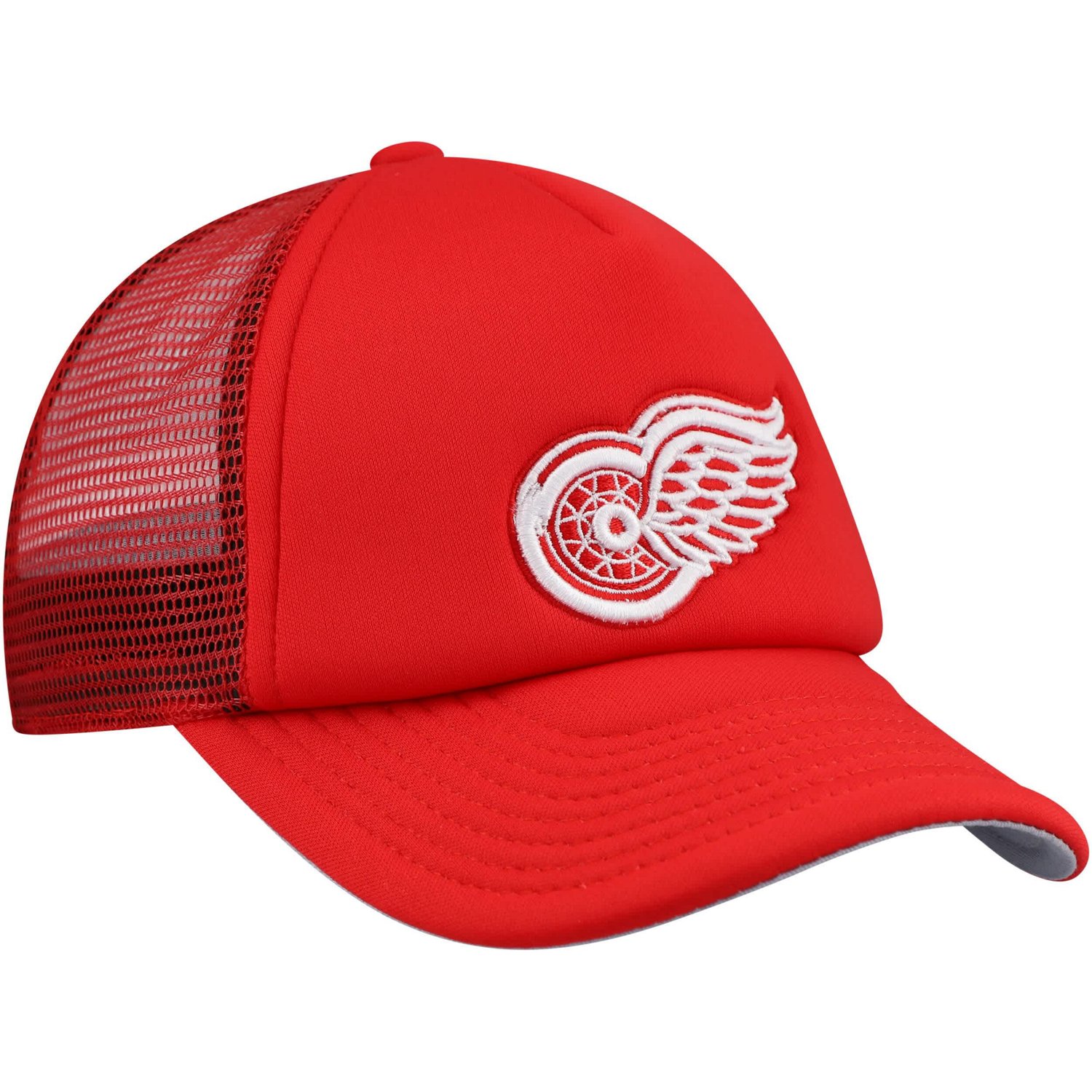 Youth Mitchell  Ness Detroit Wings Core Trucker Adjustable Hat - view number 3