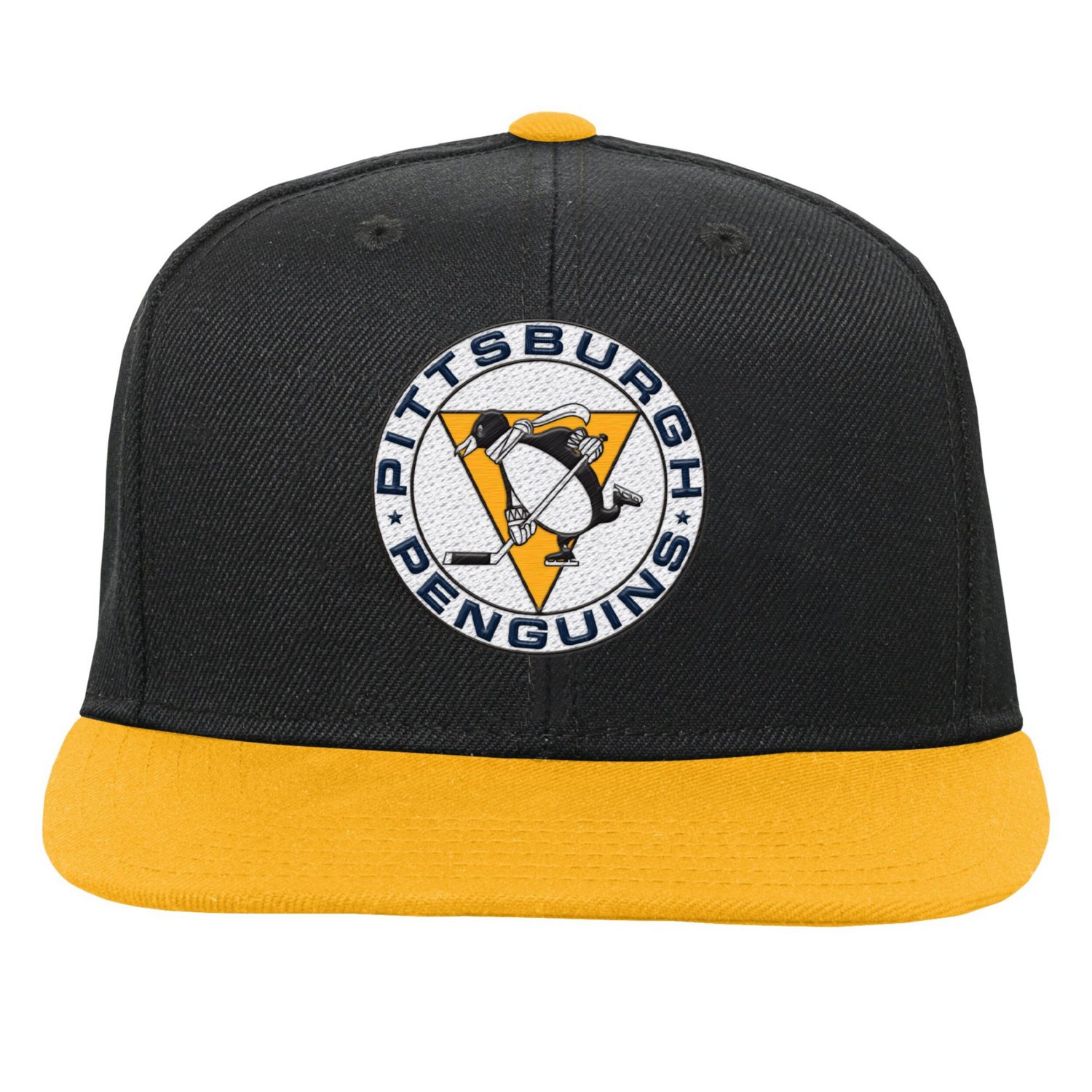 Youth Mitchell  Ness Gold Pittsburgh Penguins Core Team Two-Tone Snapback Hat                                                    - view number 2