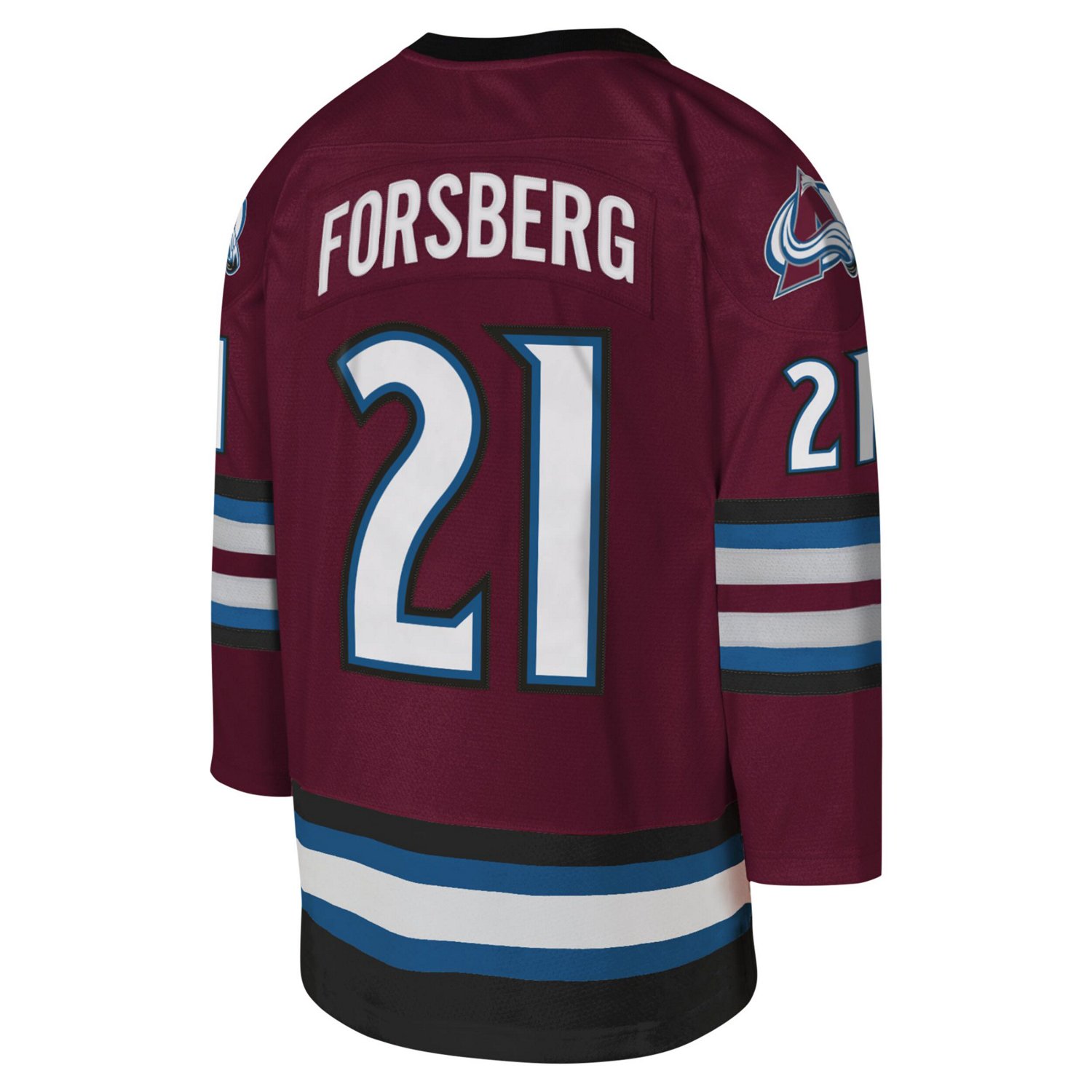 Youth Mitchell  Ness Peter Forsberg Colorado Avalanche 2001-02 Line Player Jersey                                                - view number 3