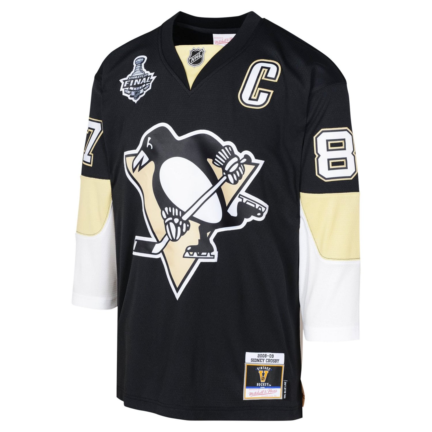 Youth Mitchell  Ness Sidney Crosby Pittsburgh Penguins 2008 Blue Line Player Jersey                                              - view number 2