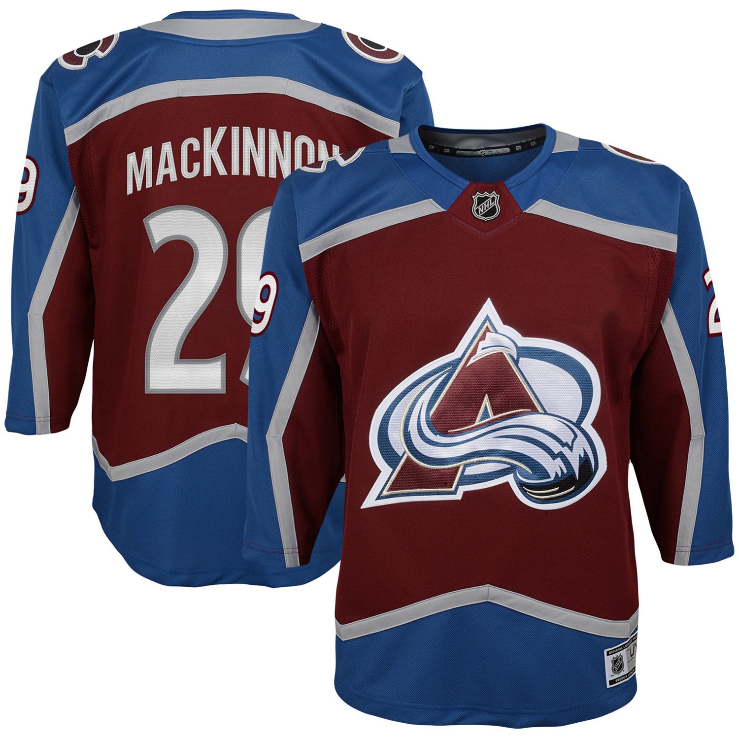 Youth Nathan MacKinnon Colorado Avalanche Premier Player Jersey - view number 1