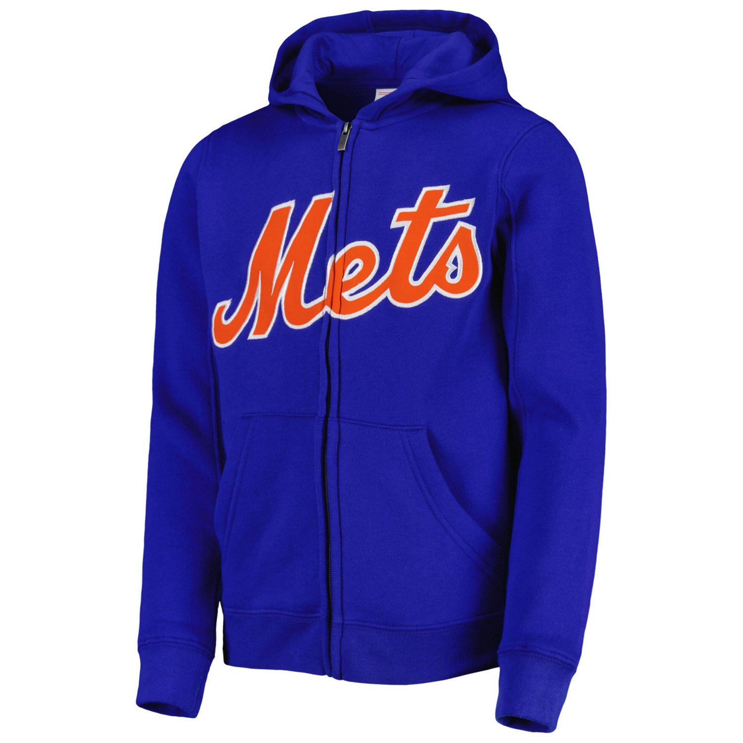 Youth New York Mets Wordmark Full-Zip Fleece Hoodie - view number 2