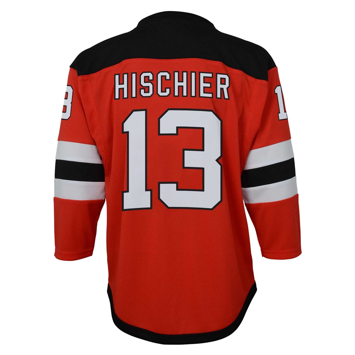 Youth Nico Hischier New Jersey Devils Captain Patch Home Replica Player Jersey - view number 3