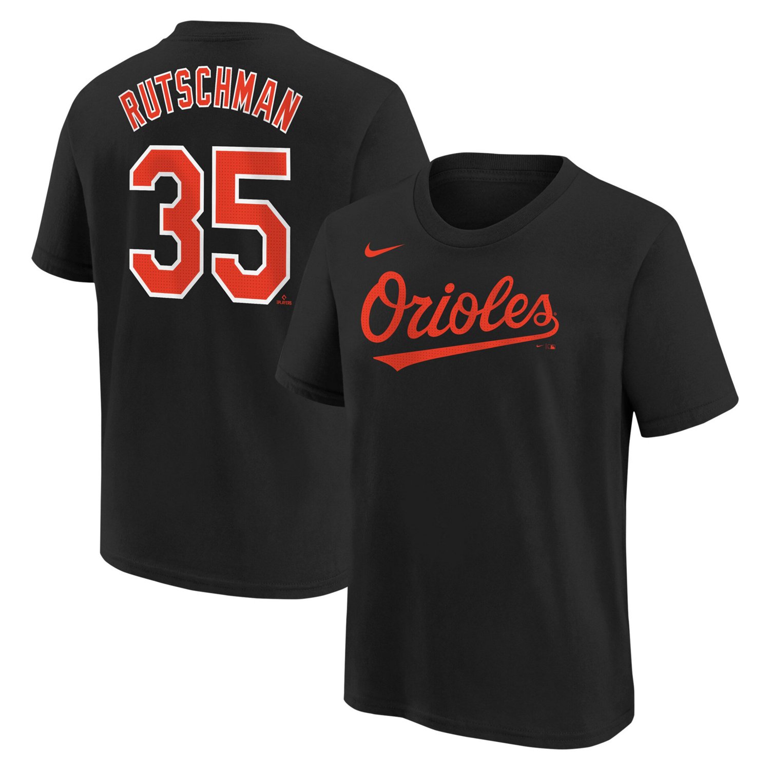 Youth Nike Adley Rutschman Baltimore Orioles Home Player Name  Number T-Shirt                                                    - view number 1