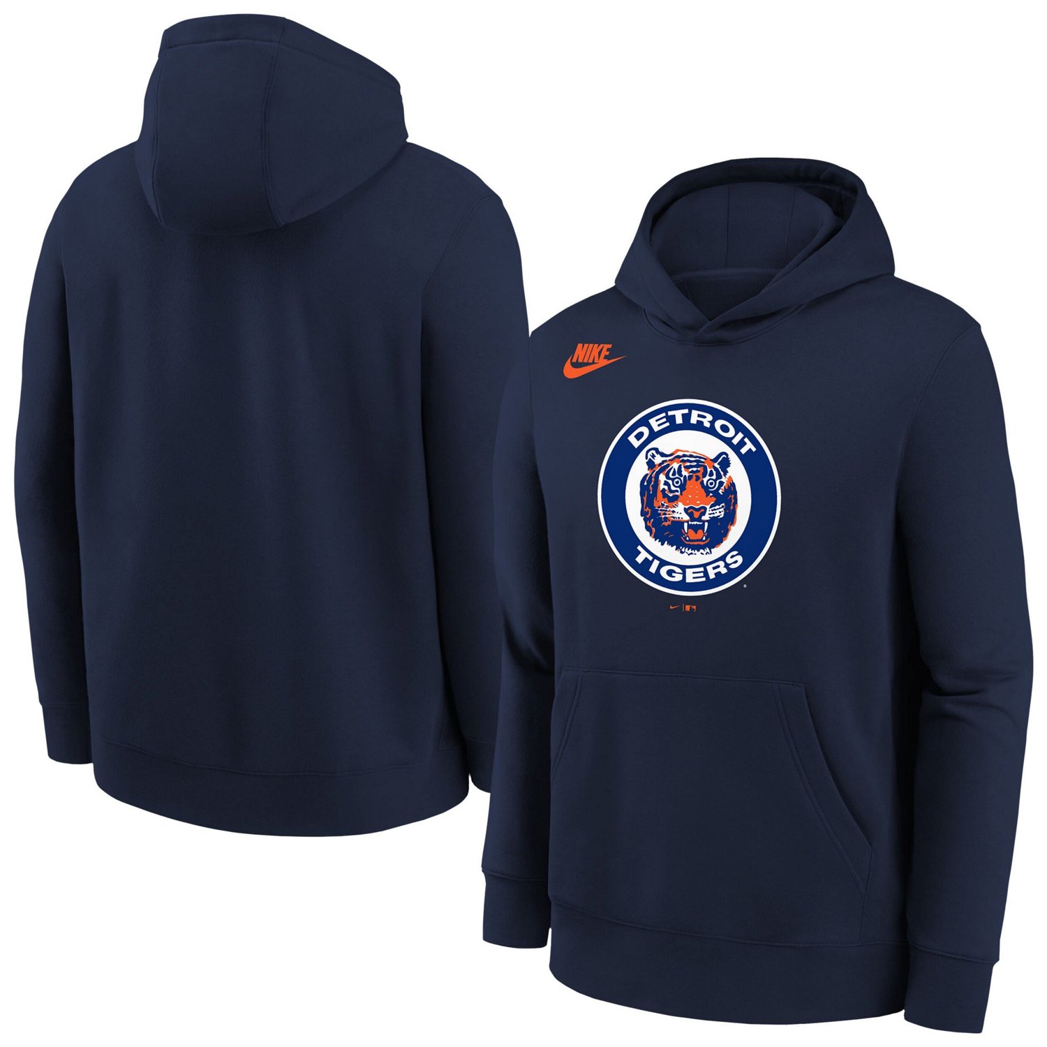 Youth Nike Athletic Detroit Tigers Club Fleece Hoodie
