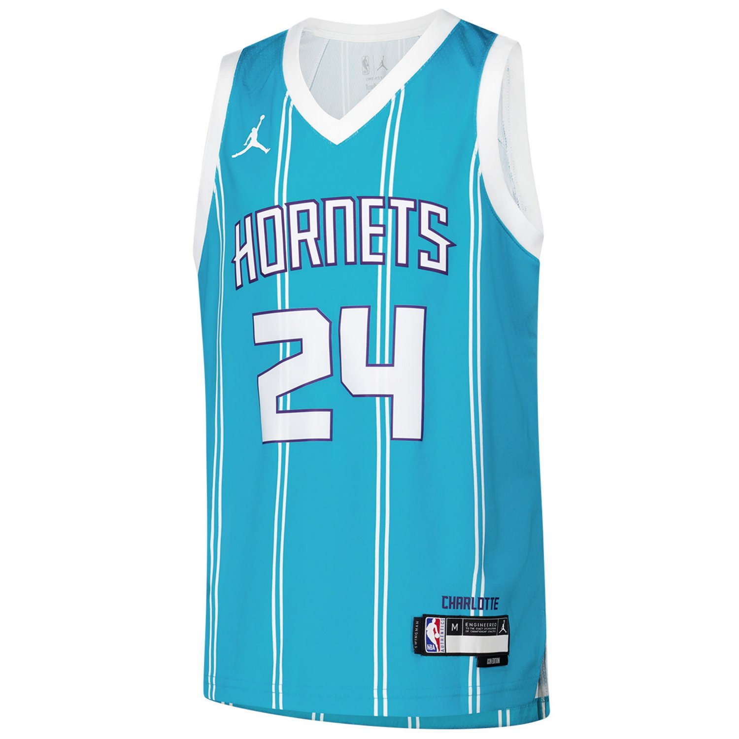 Youth Nike Brandon Miller Charlotte Hornets Swingman Jersey - Icon Edition - view number 2