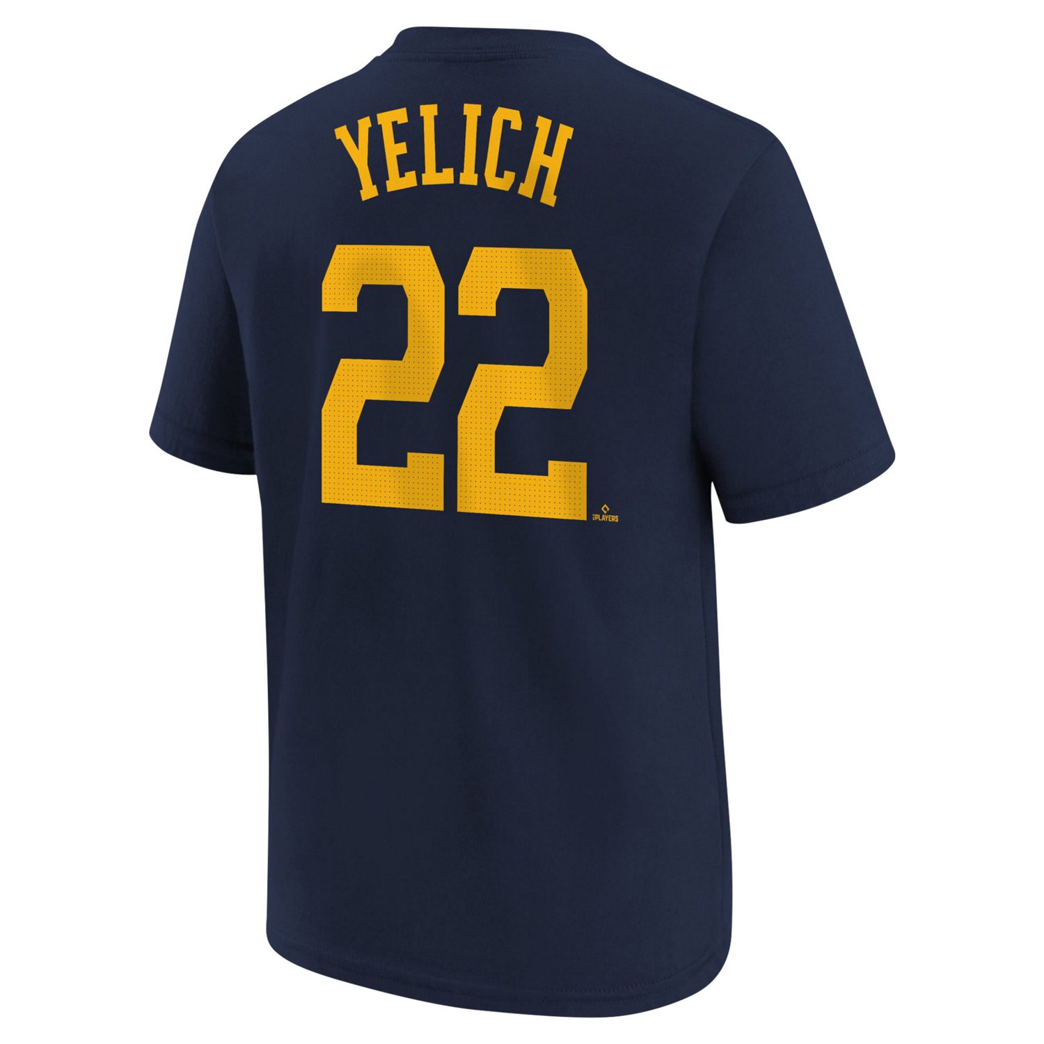 Youth Nike Christian Yelich Milwaukee Brewers Home Player Name  Number T-Shirt                                                   - view number 3
