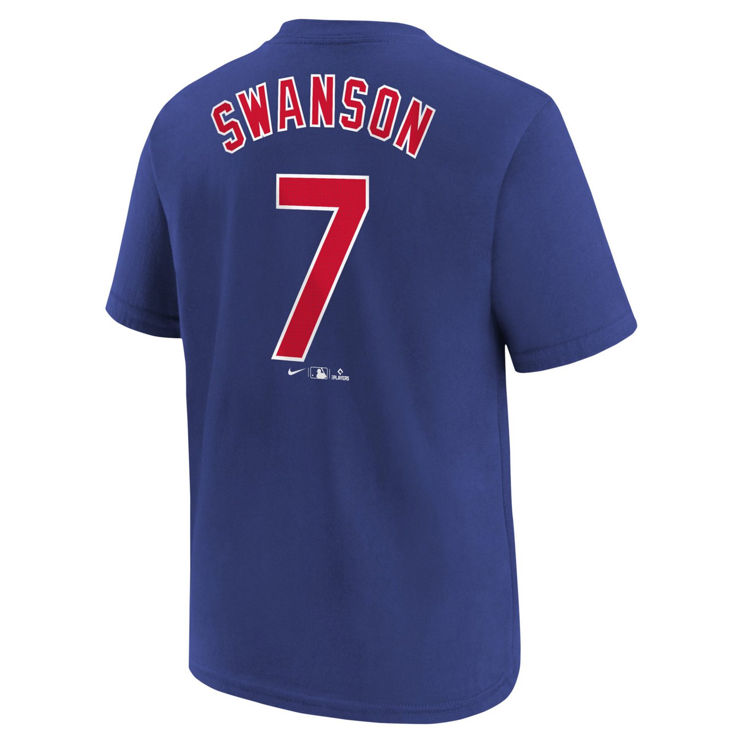 Youth Nike Dansby Swanson Chicago Cubs Home Player Name  Number T-Shirt                                                          - view number 3