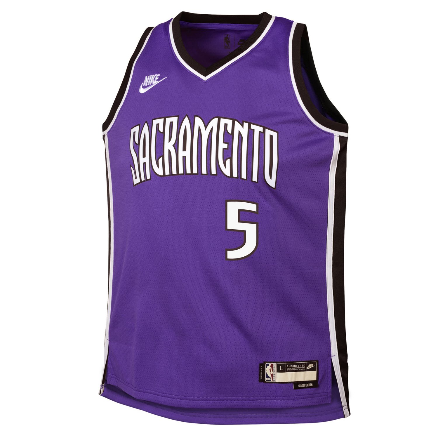 Youth Nike De'Aaron Fox Sacramento Kings 2024 25 Swingman Jersey - Classic Edition - view number 2