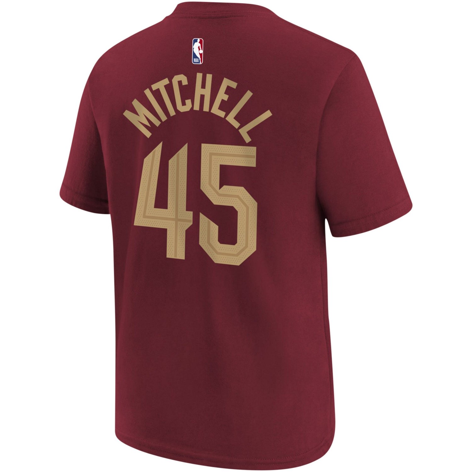 Youth Nike Donovan Mitchell Cleveland Cavaliers Icon Edition Name  Number T-Shirt                                                - view number 3