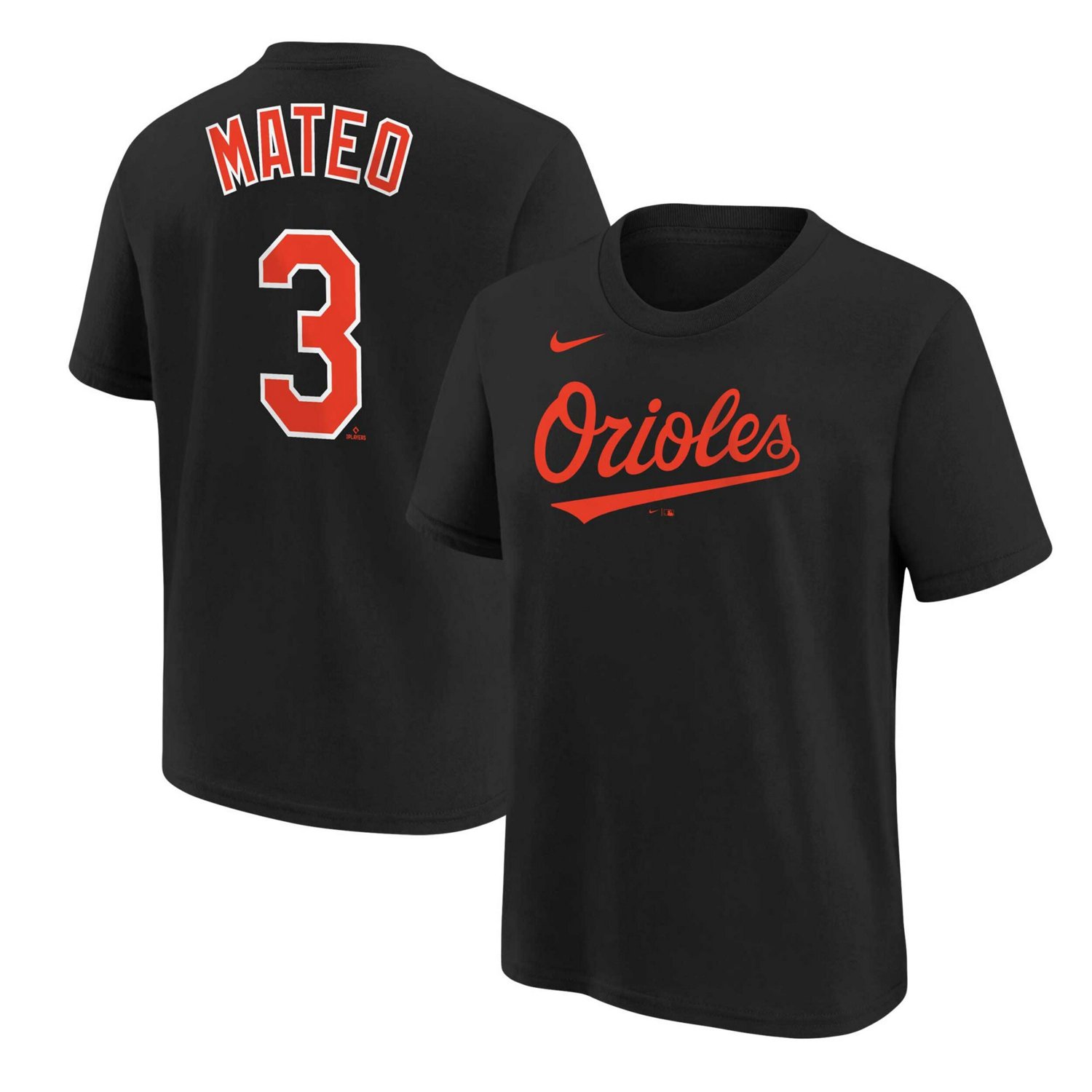 Youth Nike Jorge Mateo Baltimore Orioles Player Name  Number T-Shirt                                                             - view number 1
