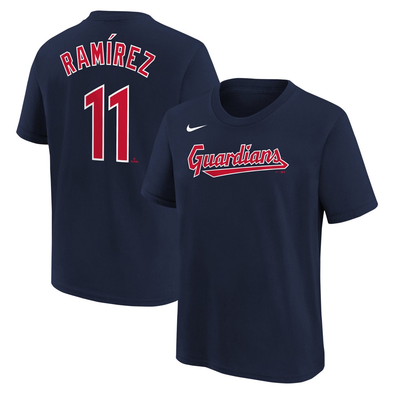 Youth Nike Jose Ramirez Cleveland Guardians Home Player Name  Number T-Shirt                                                     - view number 1